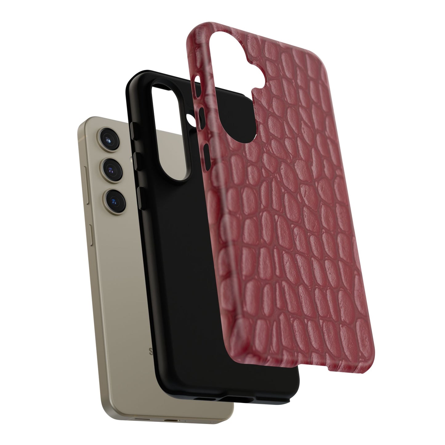 Red Leather - Tough Cases - Whimsical Phone Cases