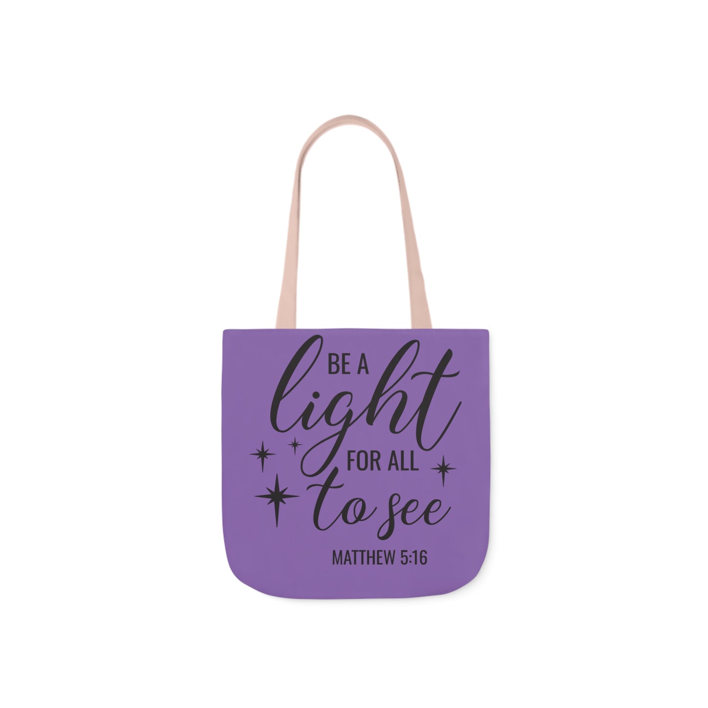 Be a light - Canvas Tote Bag, 5-Color Straps - Religion