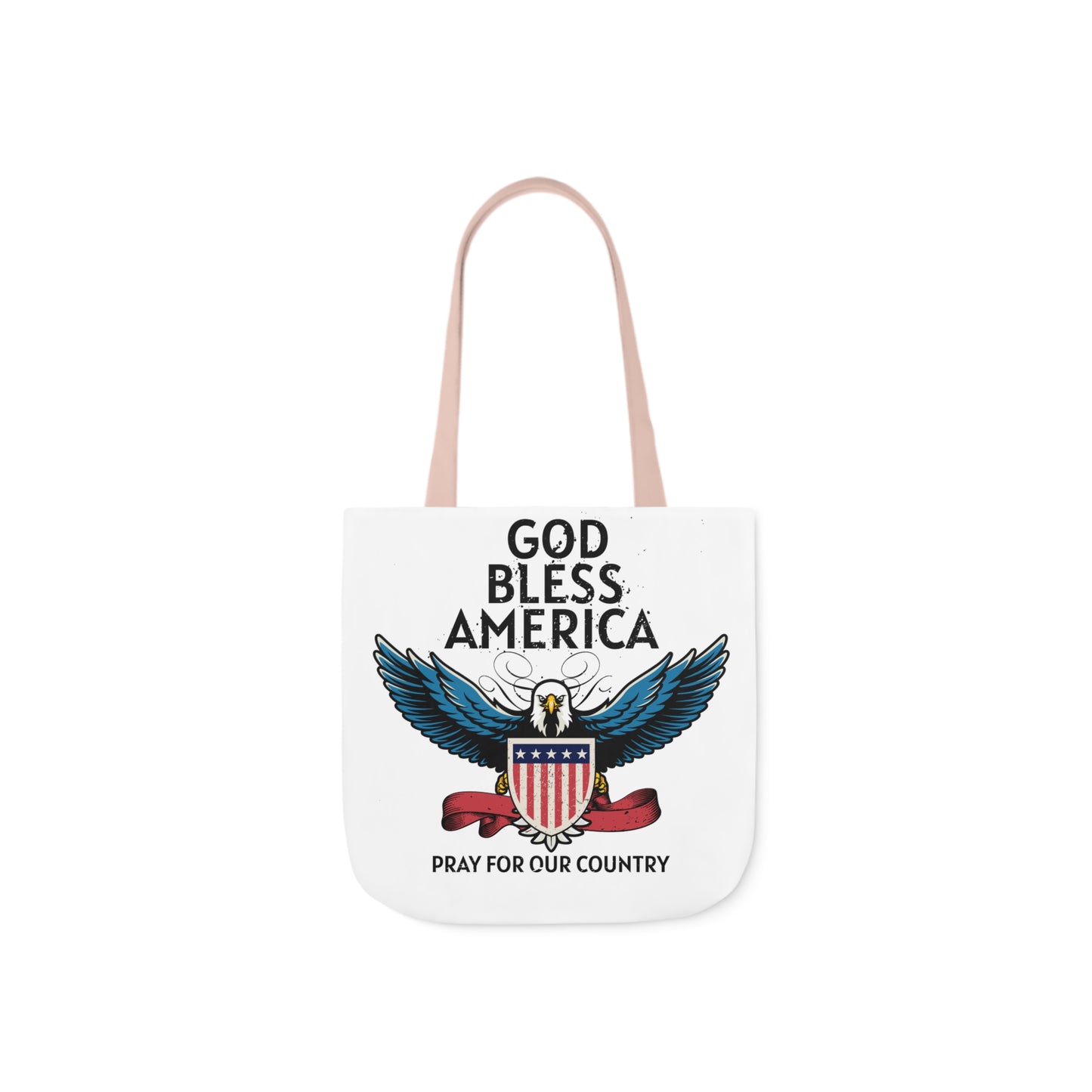 God Bless - Canvas Tote Bag, 5-Color Straps Mother's Day - Father's Day