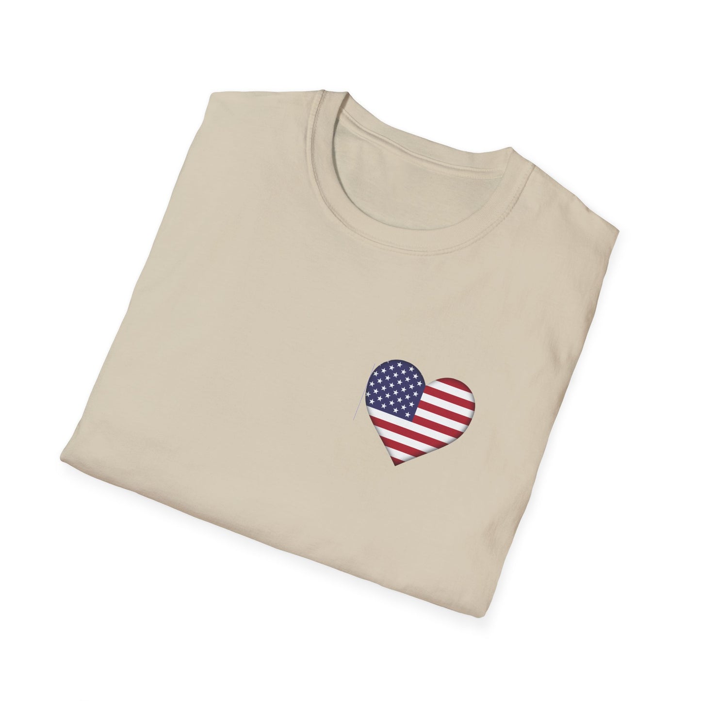 Heart Flag - Unisex Softstyle T-Shirt