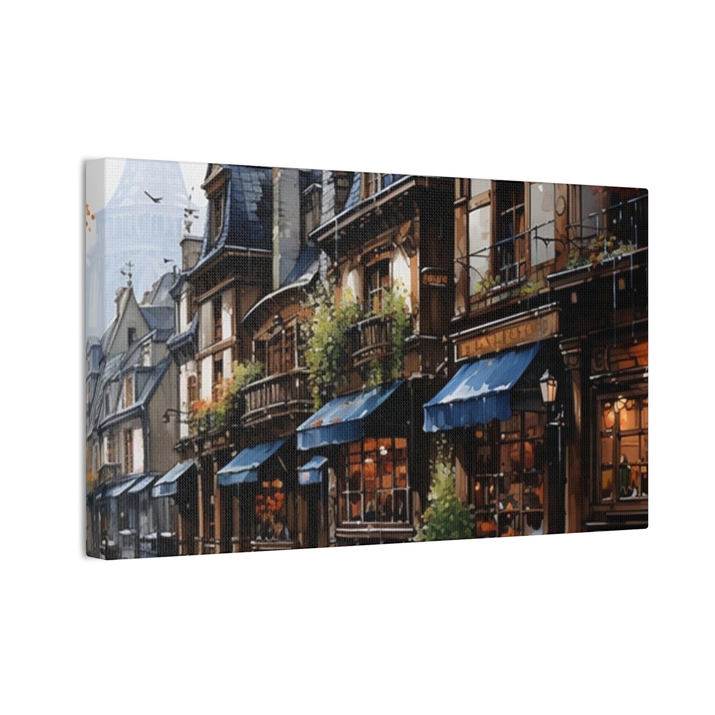 Store Fronts - Canvas Stretched, 0.75"