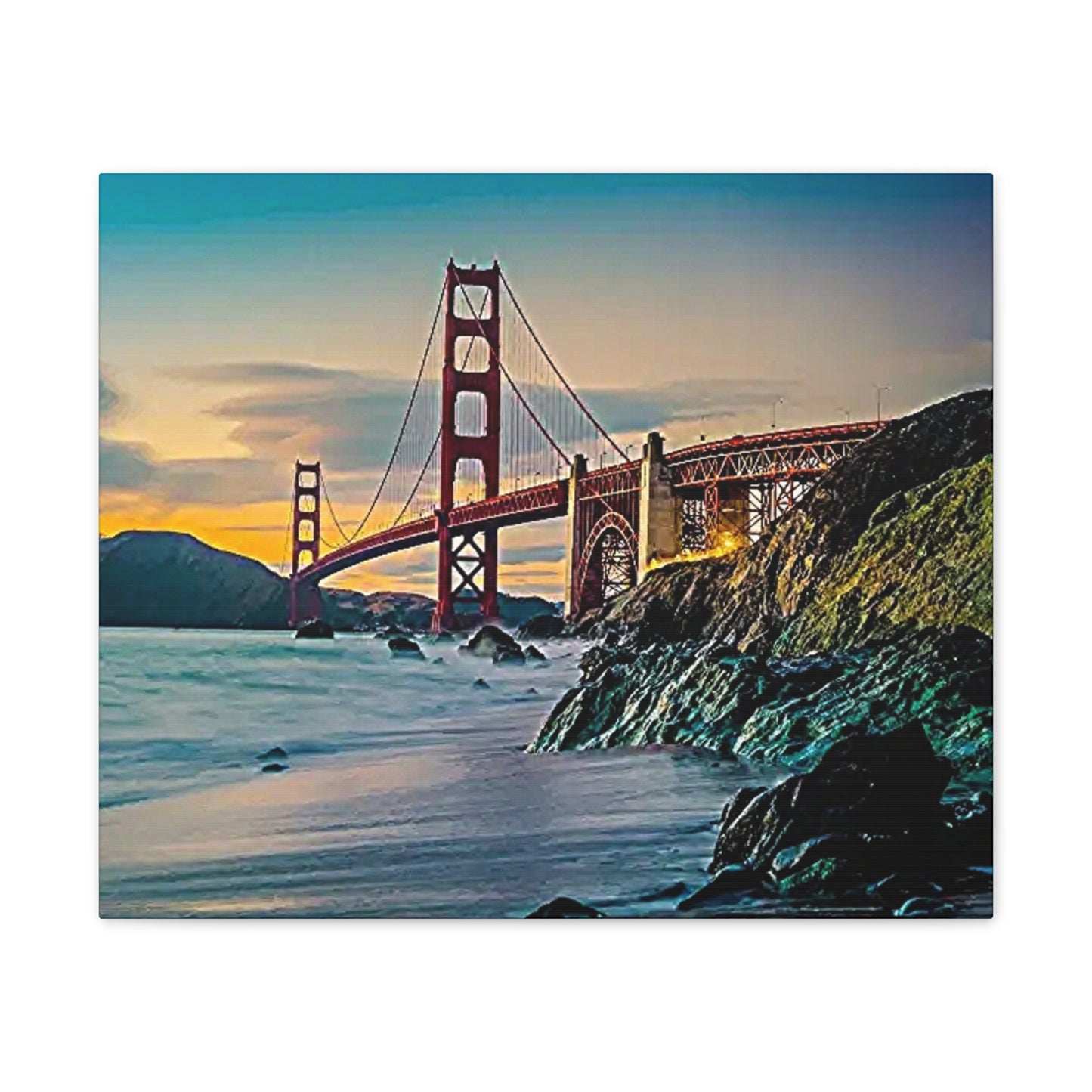 Golden Gate - Canvas Stretched, 0.75"