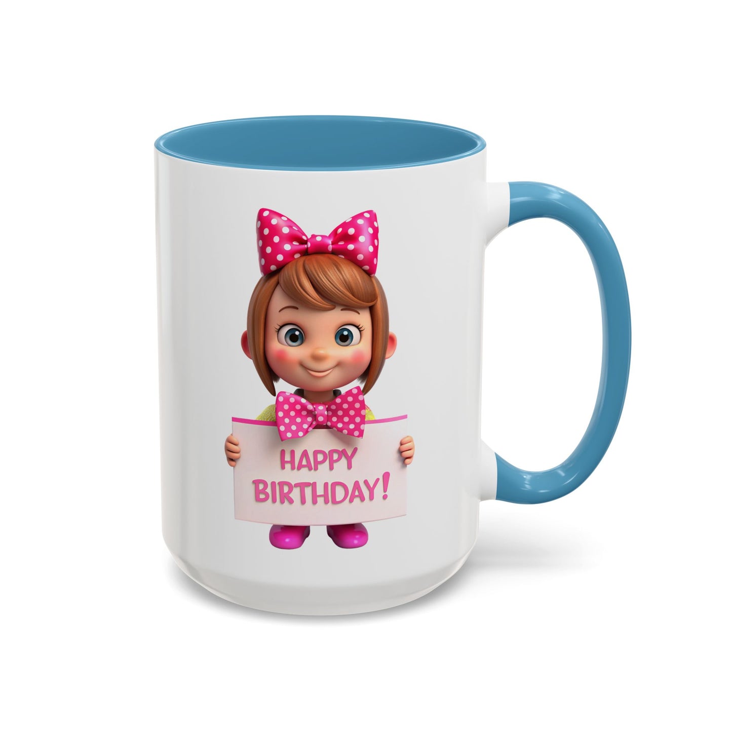 Happy Birthday - Accent Coffee Mug (11, 15oz)