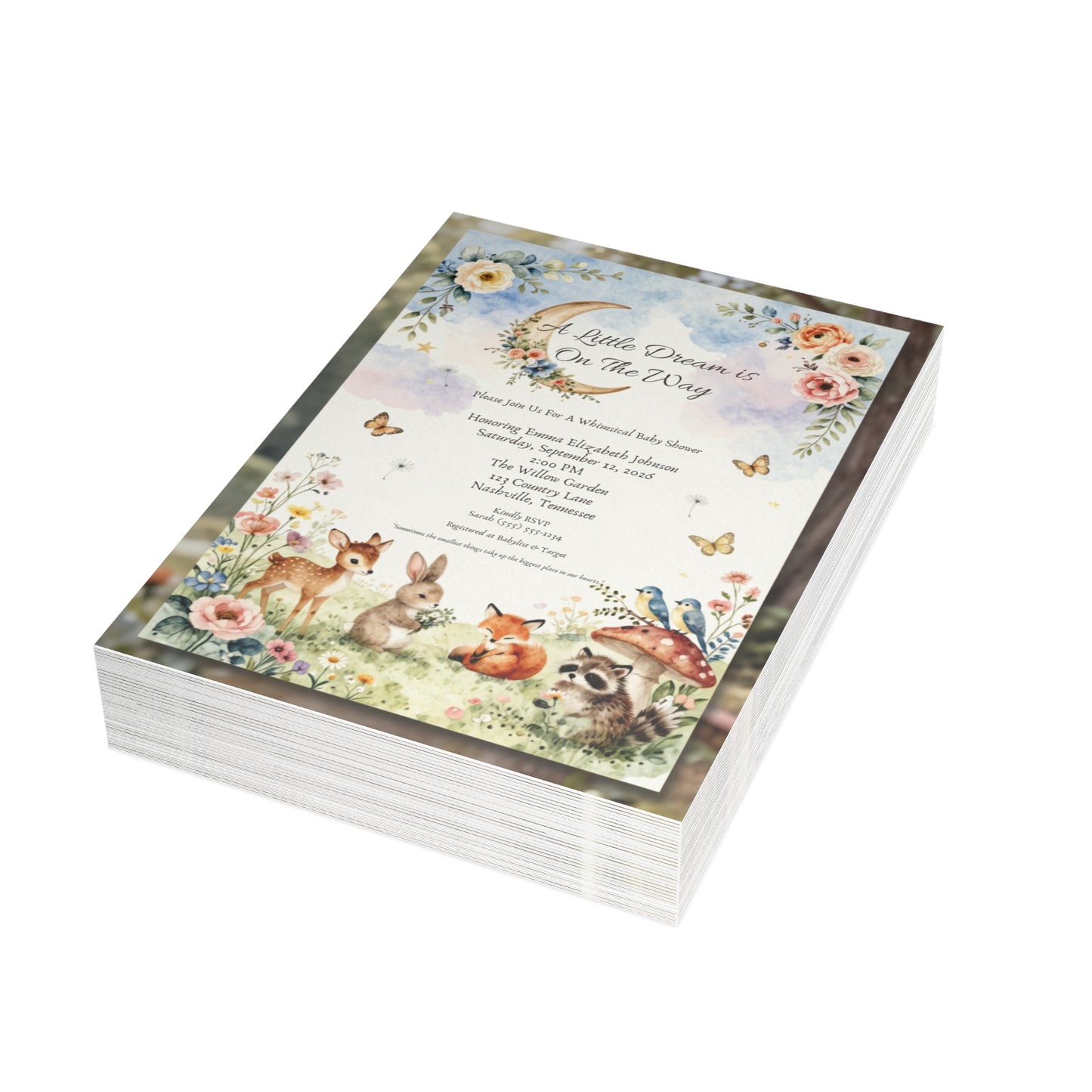 A Little Dream is on the Way - Postcard Bundles (envelopes included)