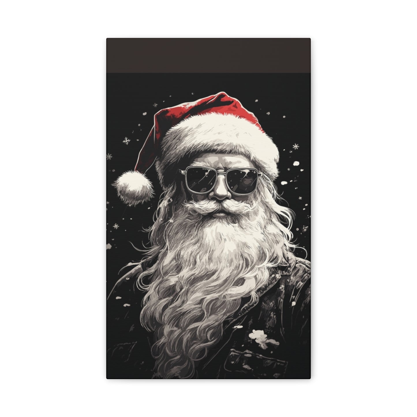 Hip Santa - Canvas Stretched, 0.75" - Christmas