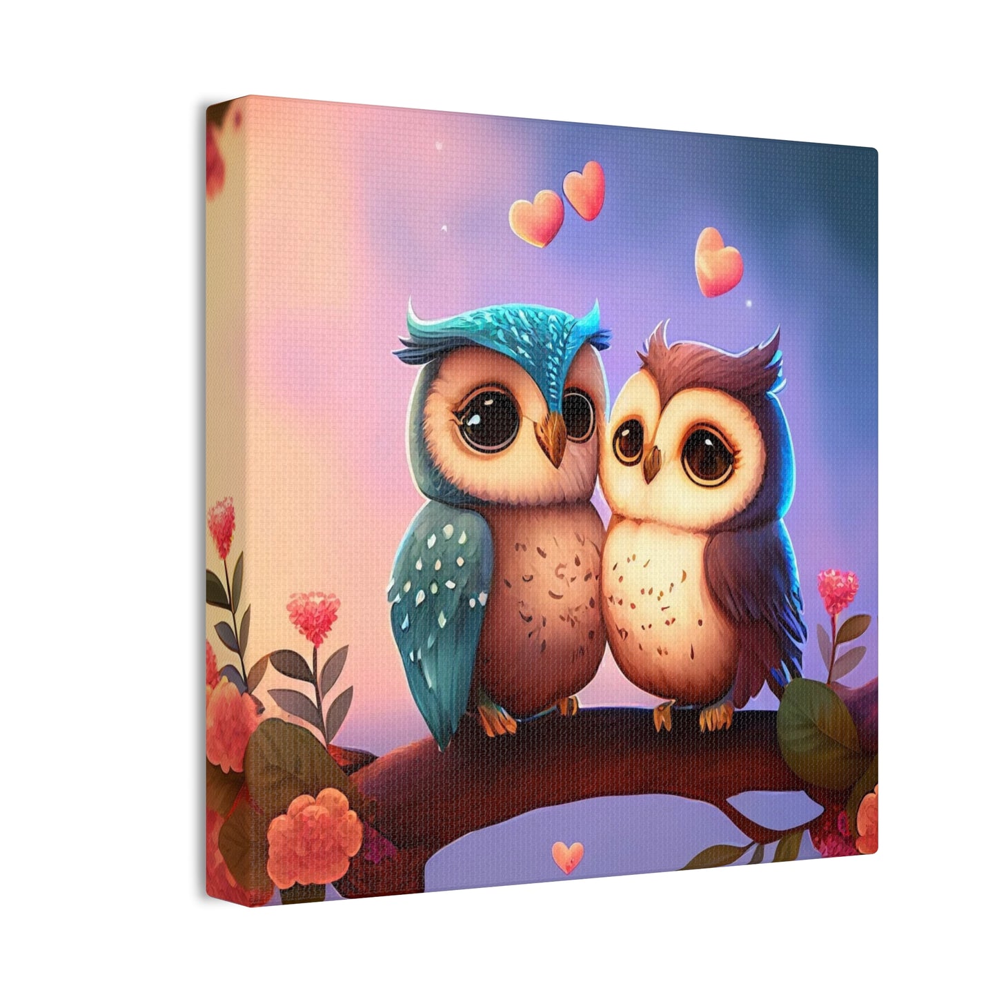 Love Birds - Canvas Stretched, 0.75"