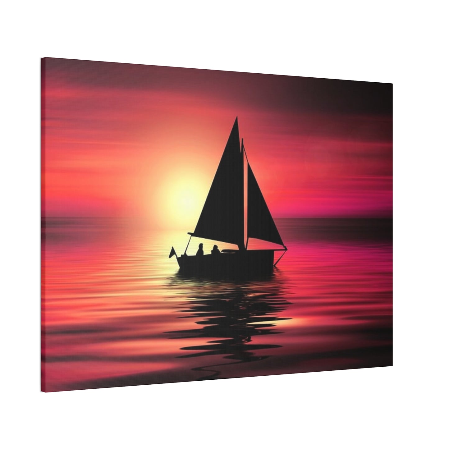 Sailing at Sunset - Canvas Stretched, 0.75"