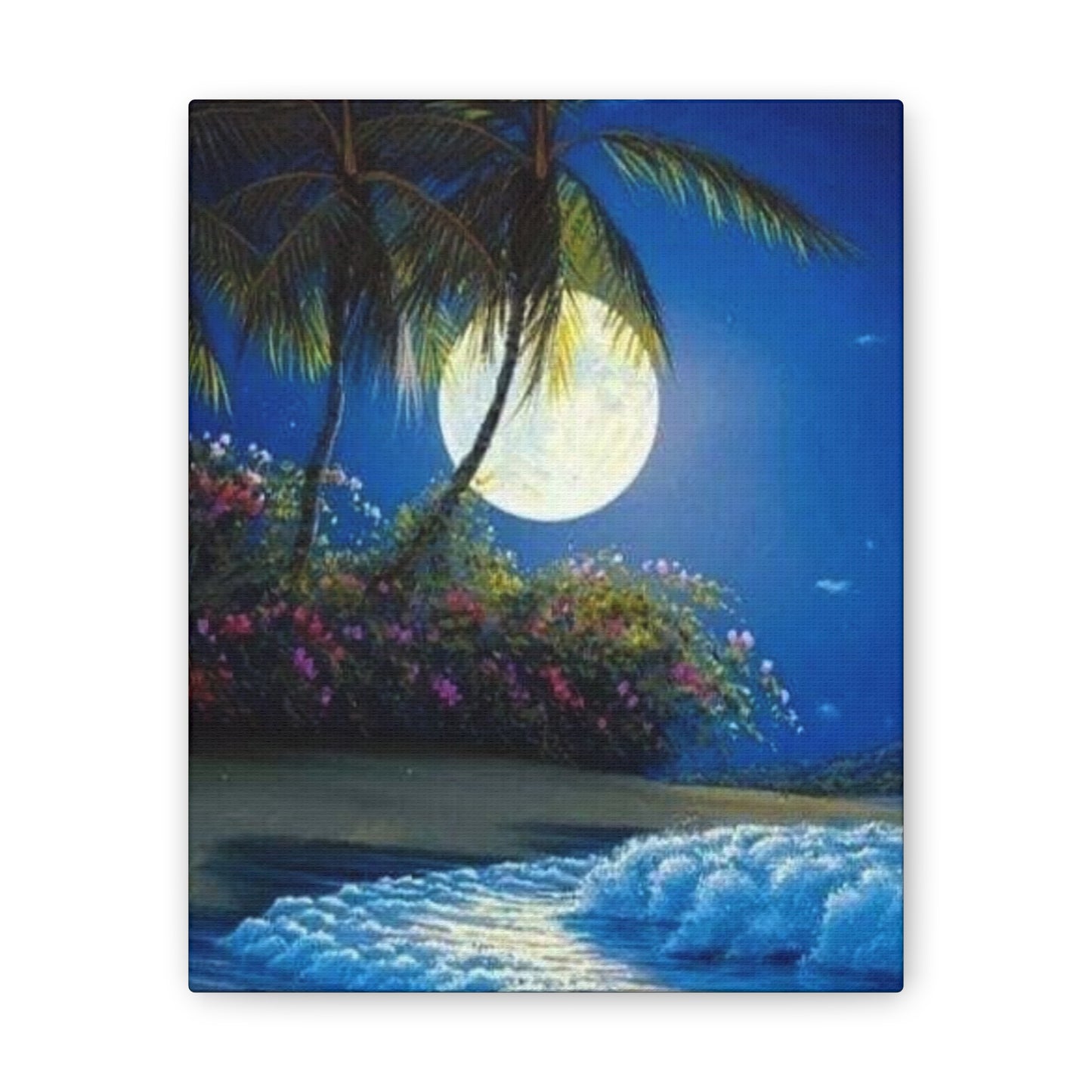 Desert Island Moon Light - Canvas Stretched, 0.75"