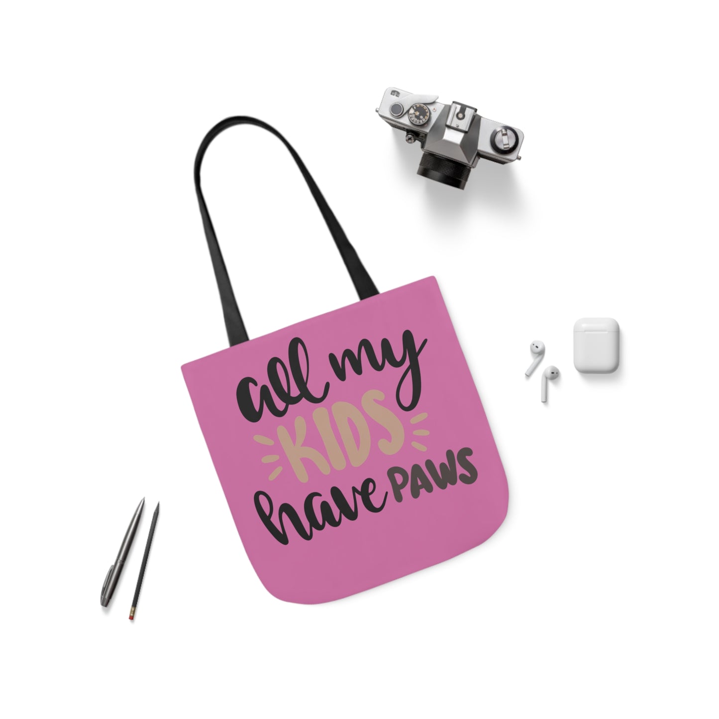 All My - Canvas Tote Bag, 5-Color Straps - Mother's Day