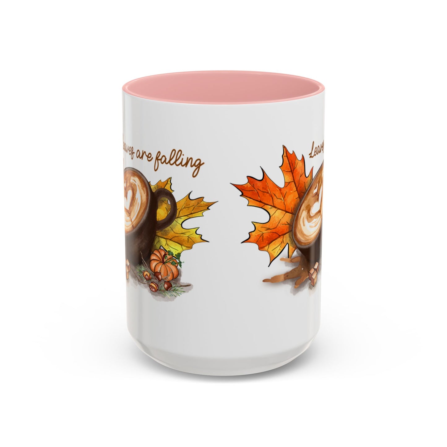 Leaves - Accent Coffee Mug (11, 15oz)