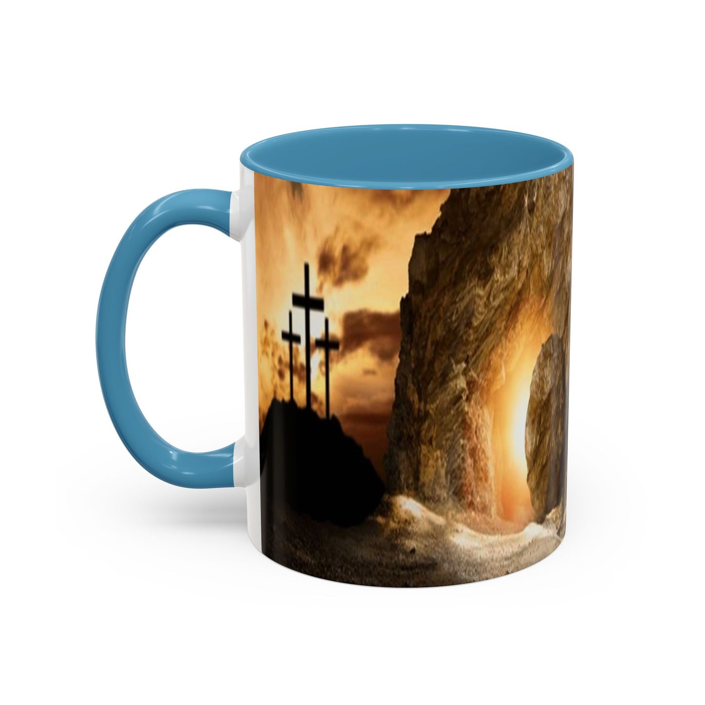 He is Risen -Accent Coffee Mug (11, 15oz) - Easter - Mother's Day - Father's Day