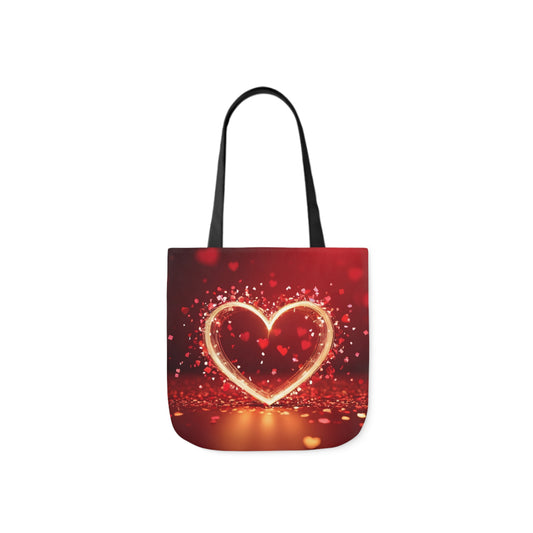 Valentines - Canvas Tote Bag, 5-Color Straps