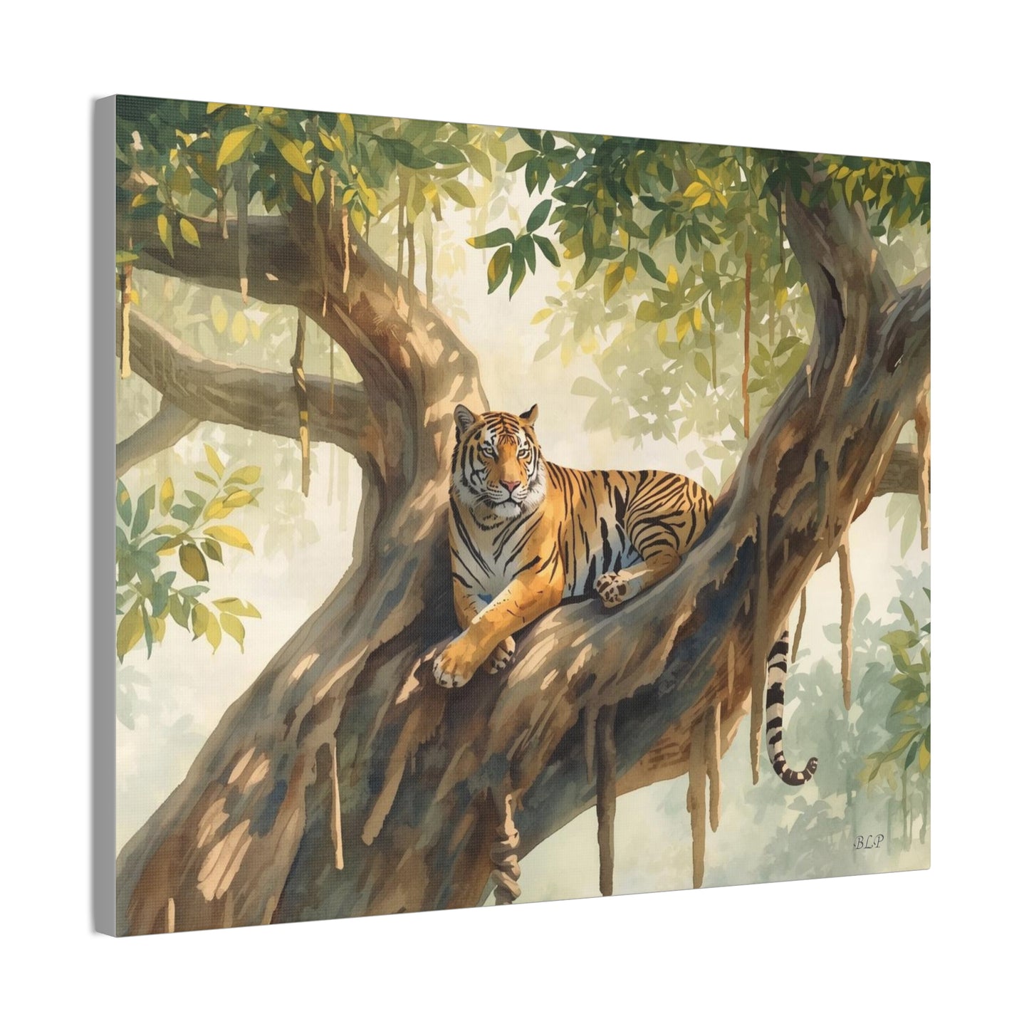 Lounging tiger - Canvas Stretched, 0.75" - 2026 Wall Art - Animals