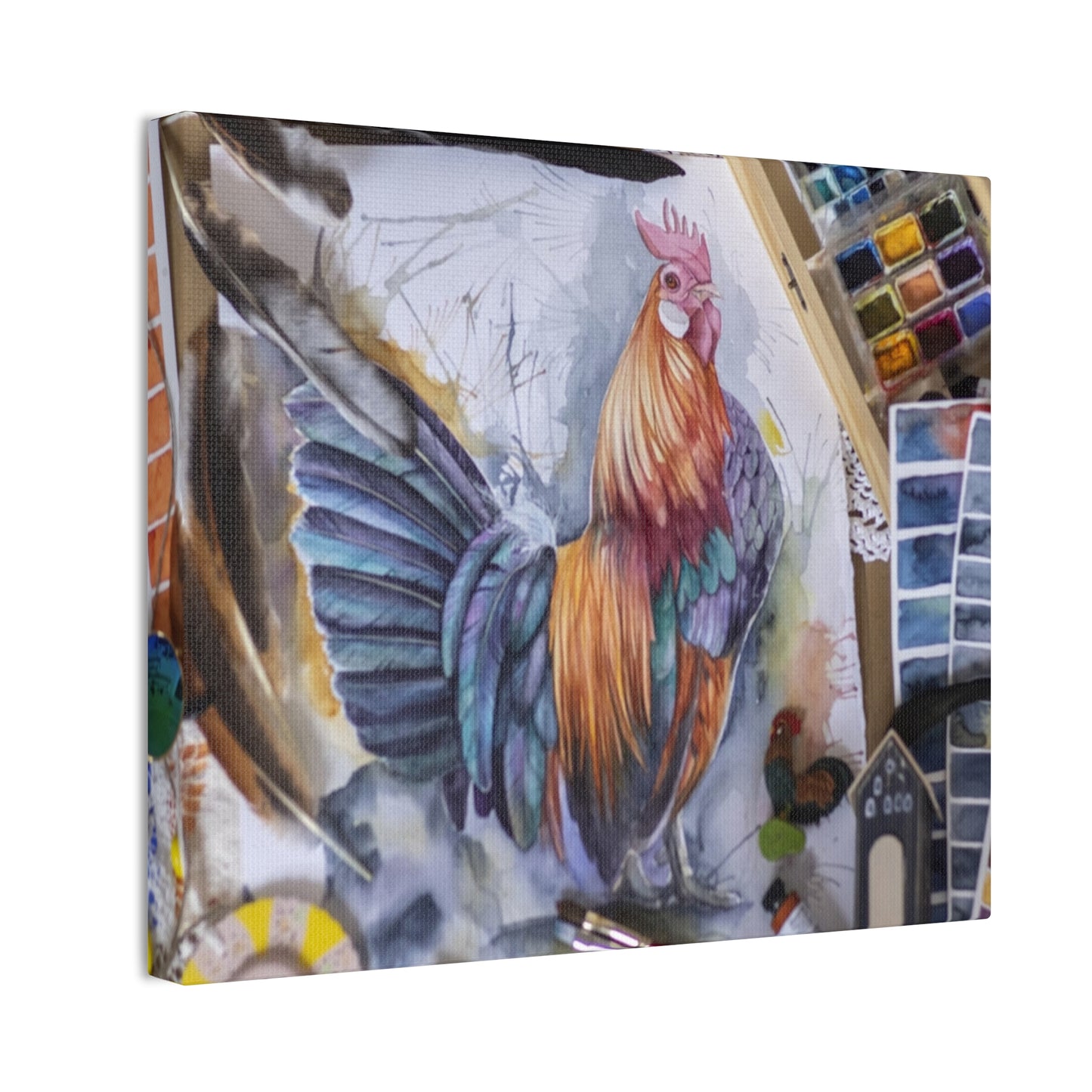 Rooster Art - Canvas Stretched, 0.75"