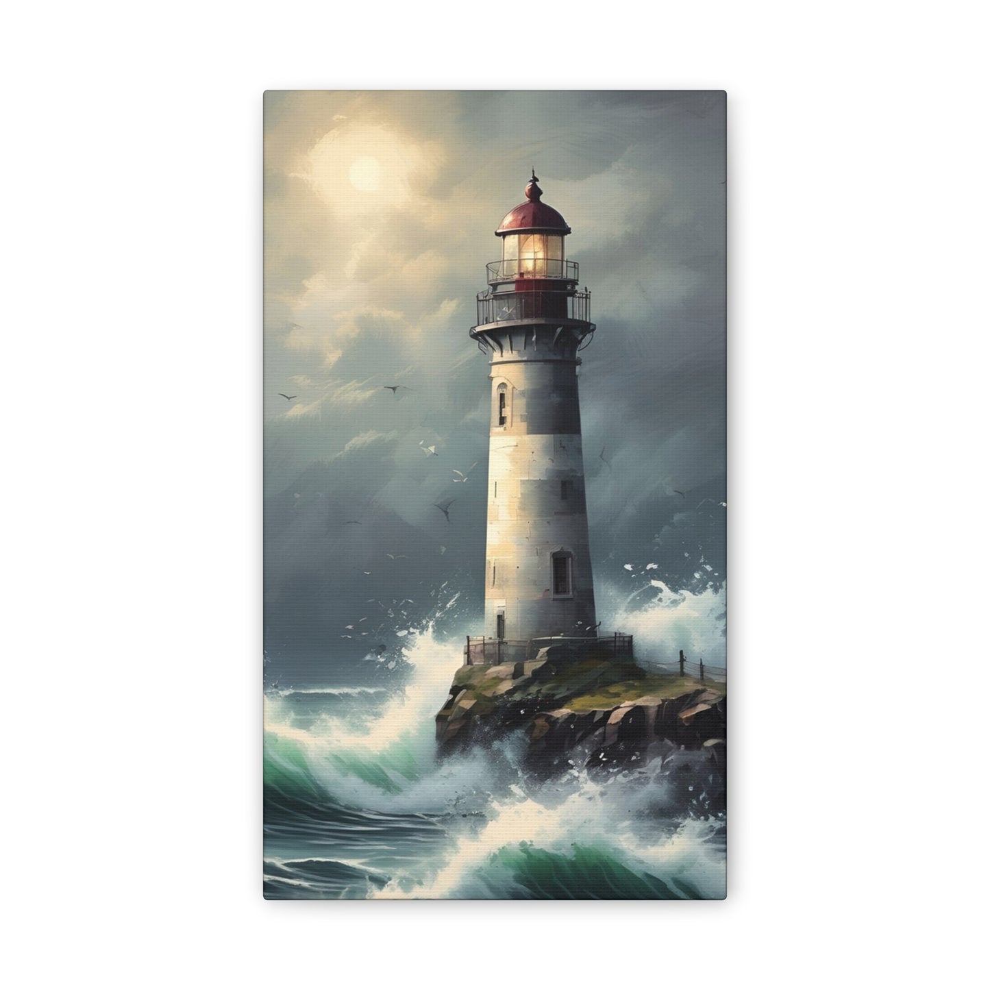 Light House - Canvas Stretched, 0.75"