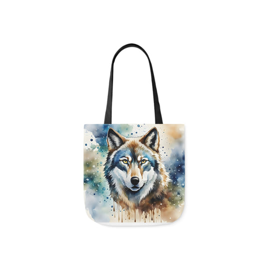 Wolf - Canvas Tote Bag, 5-Color Straps