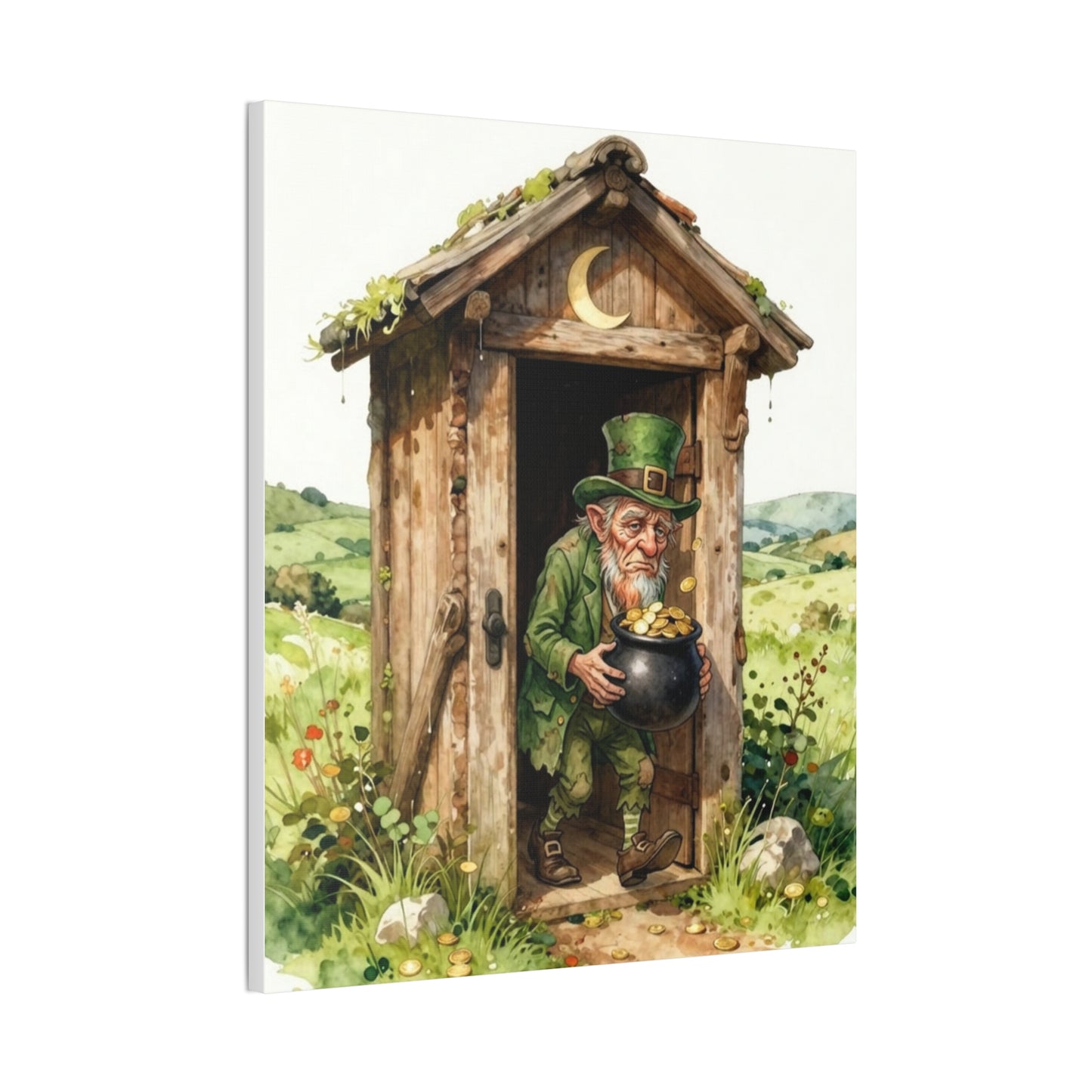 Leprechaun's Gold - Canvas Stretched, 0.75" - Wall Art - 2026 - Bathroom Humor