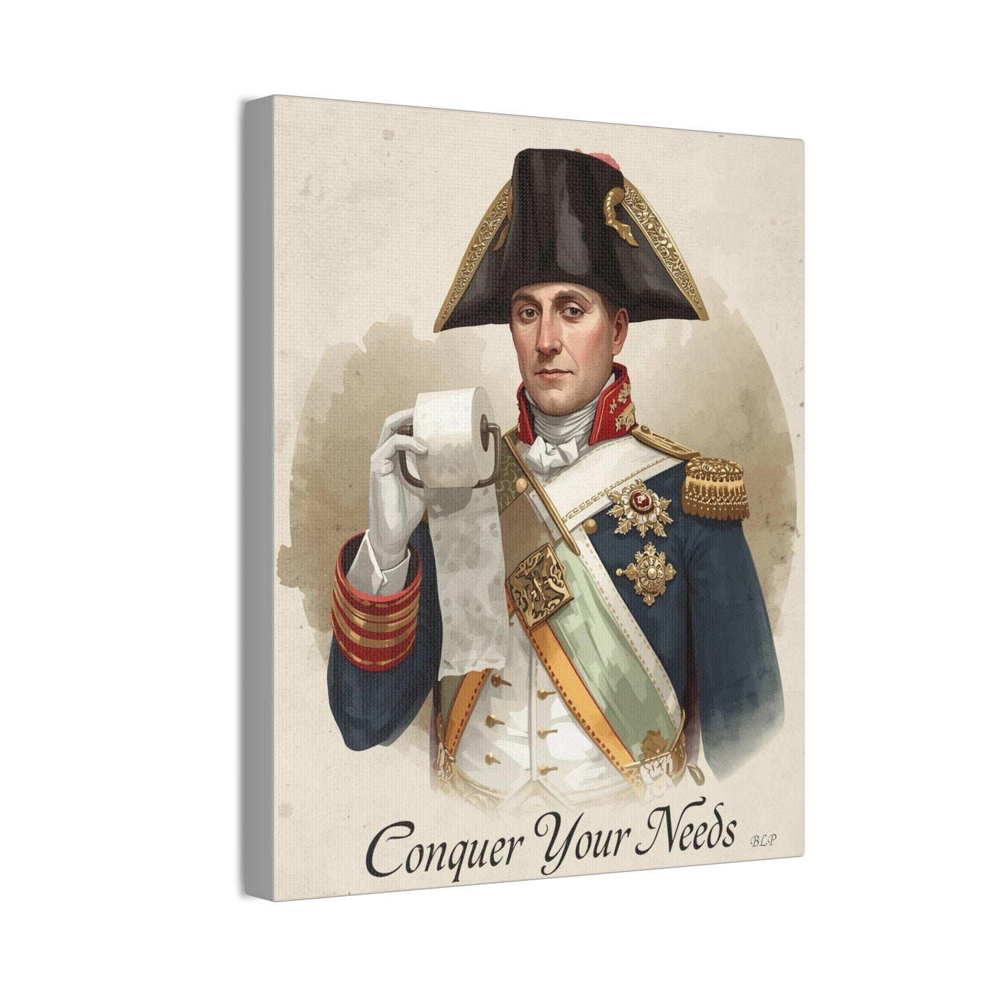 Napoleon - Canvas Stretched, 0.75" - 2026 Wall Art - Bathroom Humor