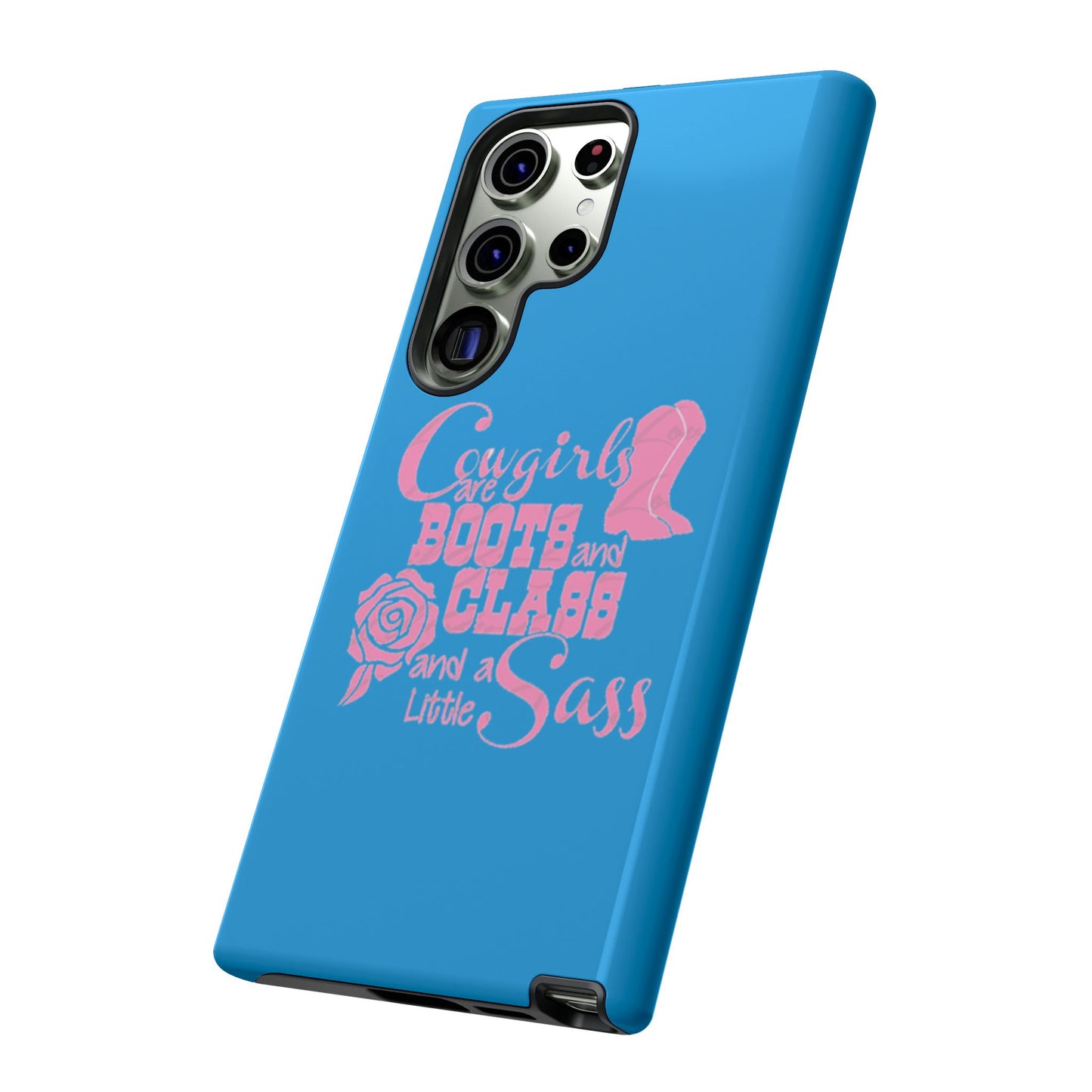 CowGirls are Boots -Tough Whimsical Phone Cases