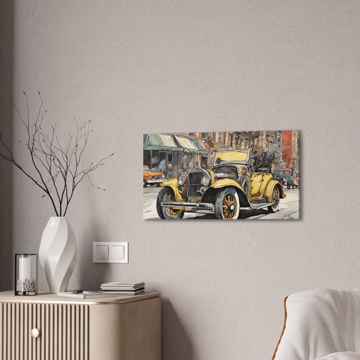 Antique Car - Canvas Stretched, 0.75" - Father's Day