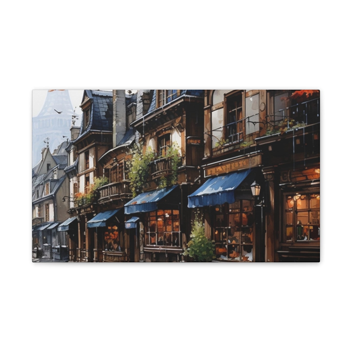 Store Fronts - Canvas Stretched, 0.75"