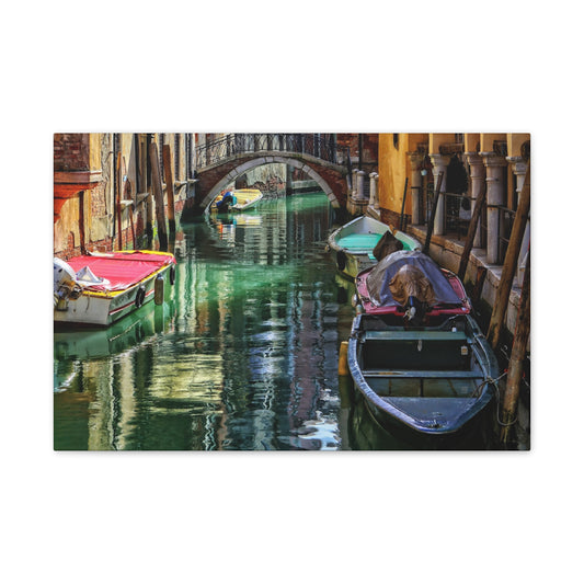 a-Venice Canal 1 - Canvas Stretched, 0.75"