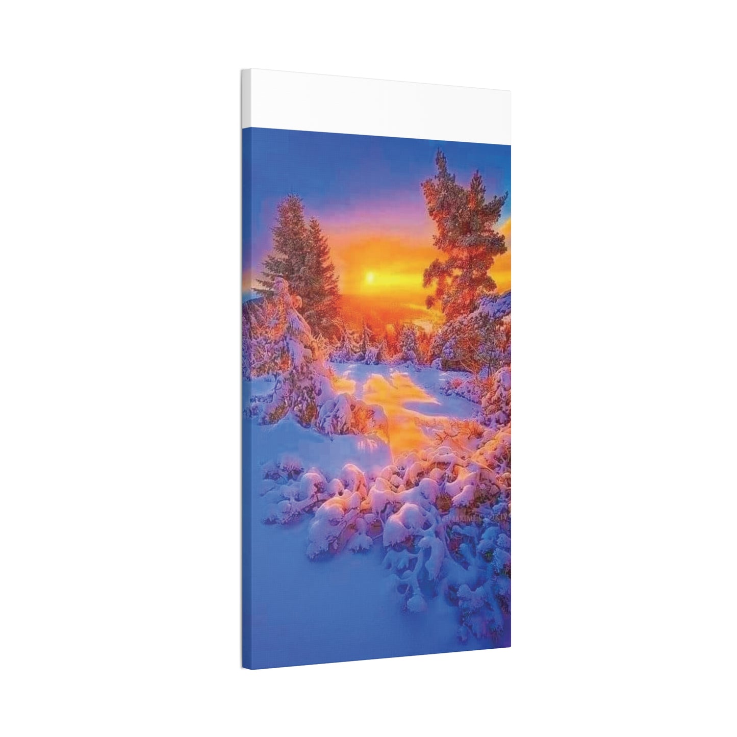 Winter Sunset - Canvas Stretched, 0.75"