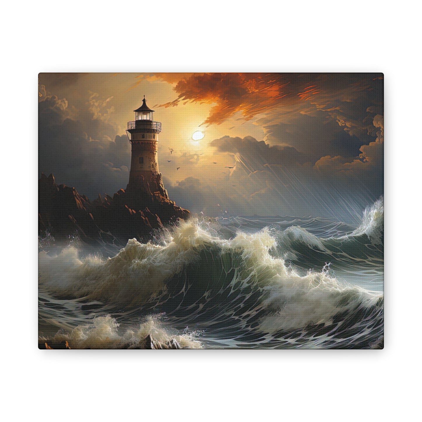 Light House - Canvas Stretched, 0.75"