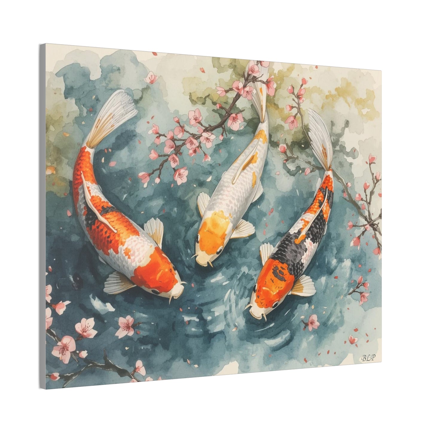 Three KOI - Canvas Stretched, 0.75" - 2026 Wall Art - Animals