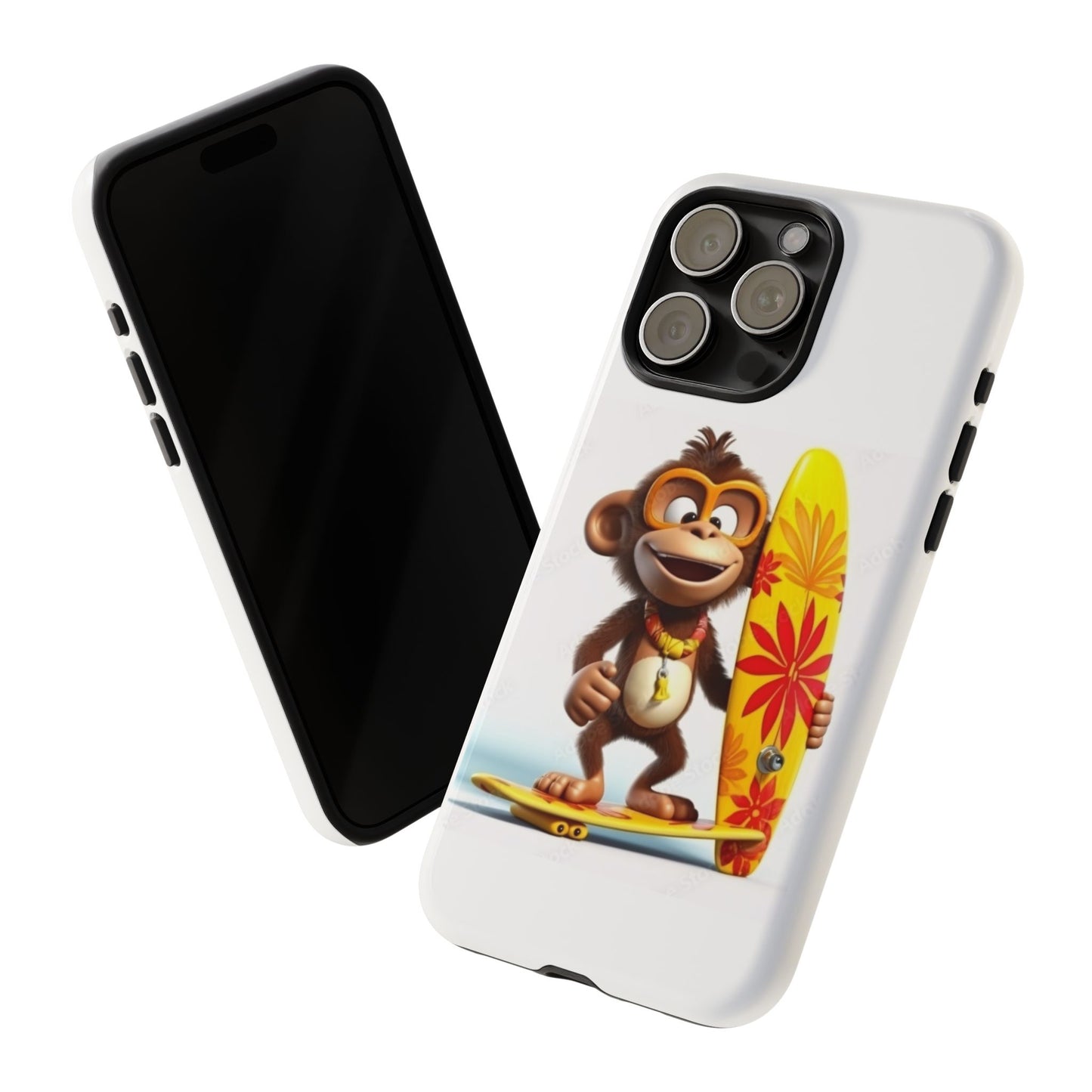 Surfer Monkey -Tough Whimsical Phone Cases