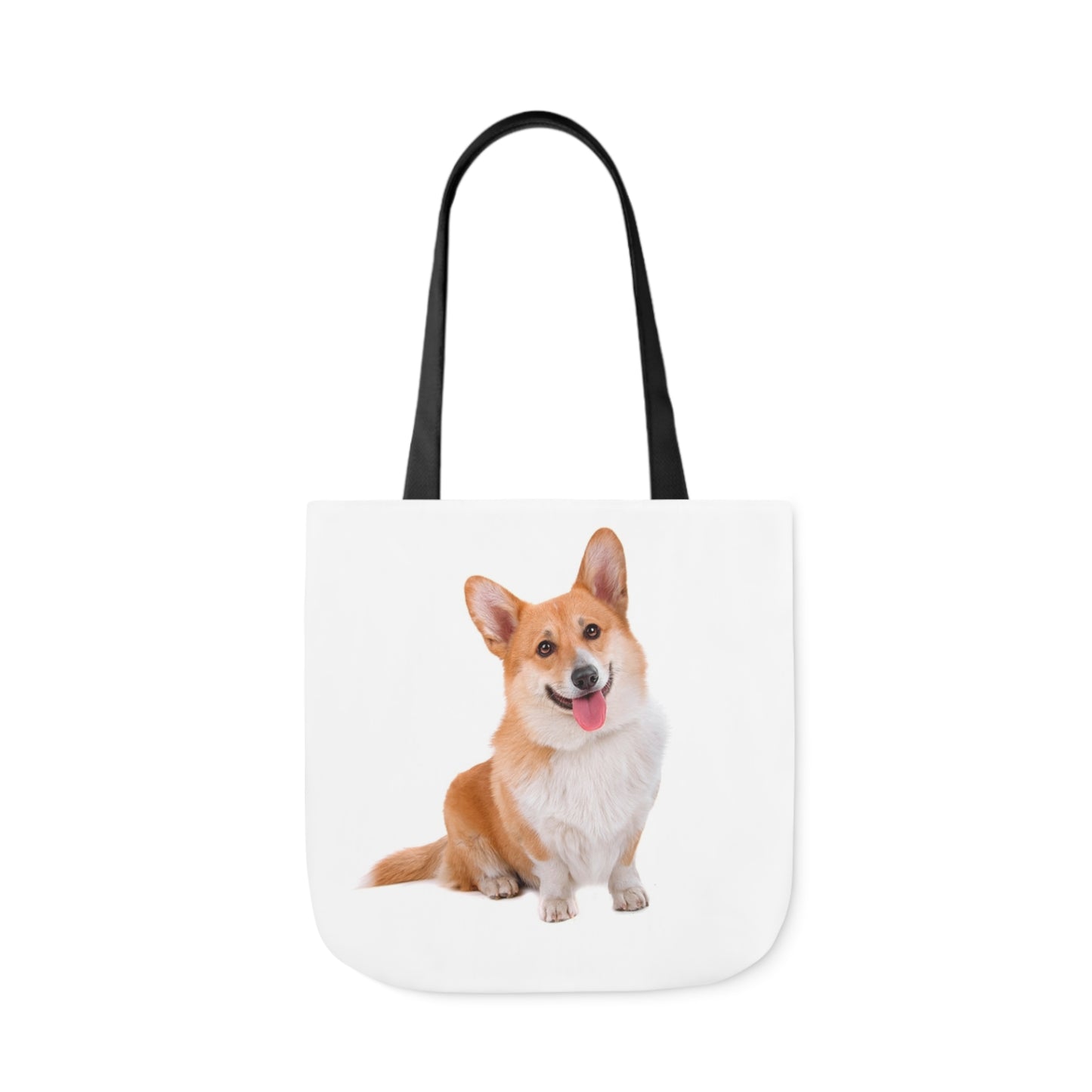 Corgi 1 - Canvas Tote Bag, 5-Color Straps