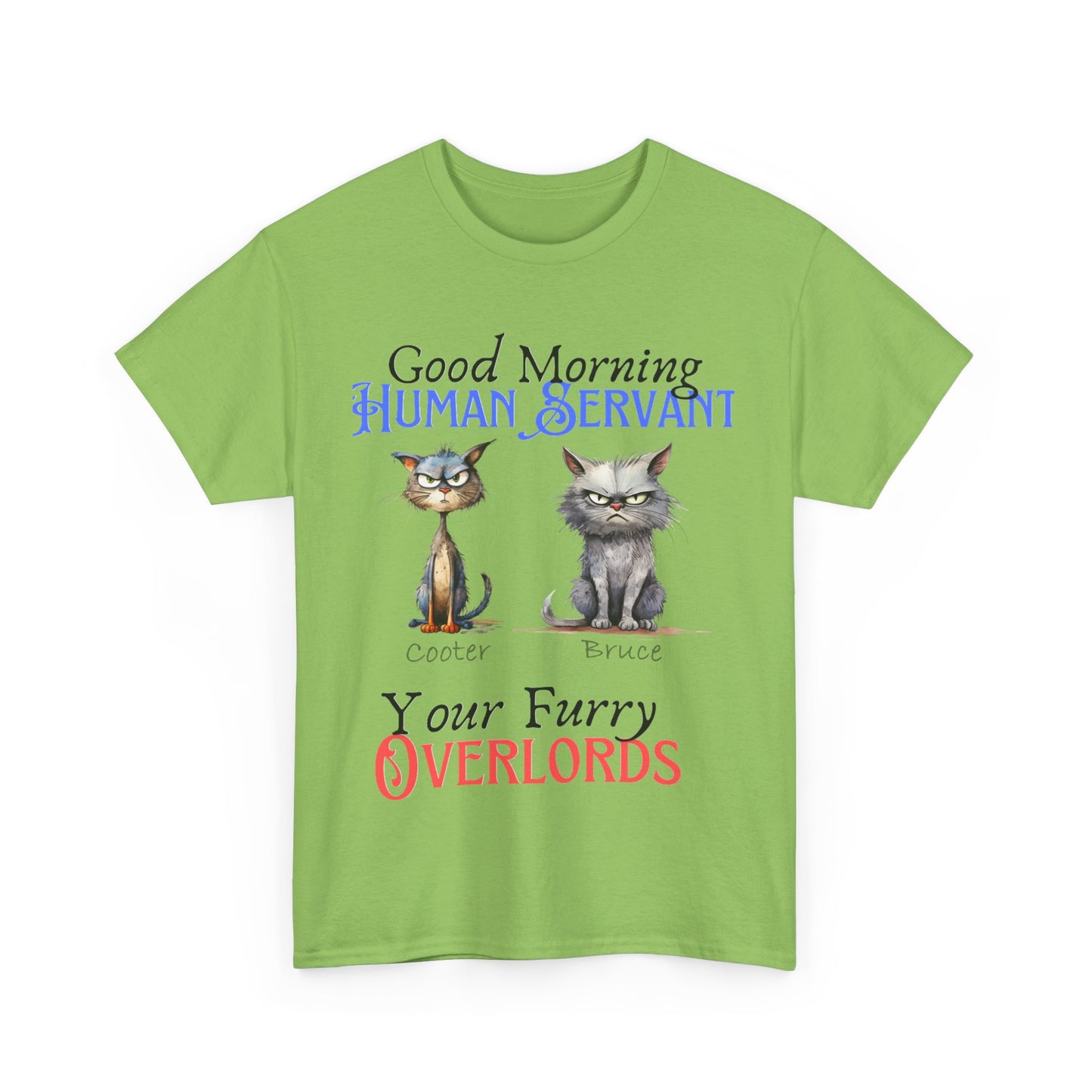 Furry Overlord - Personalized - Unisex Heavy Cotton Tee - Mother's Day - Father's Day - T-Shirts