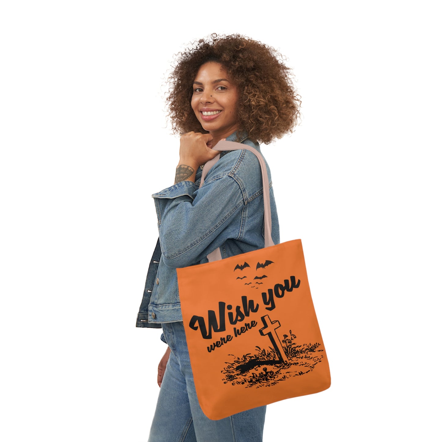 Wish you were here - Canvas Tote Bag, 5-Color Straps - Halloween