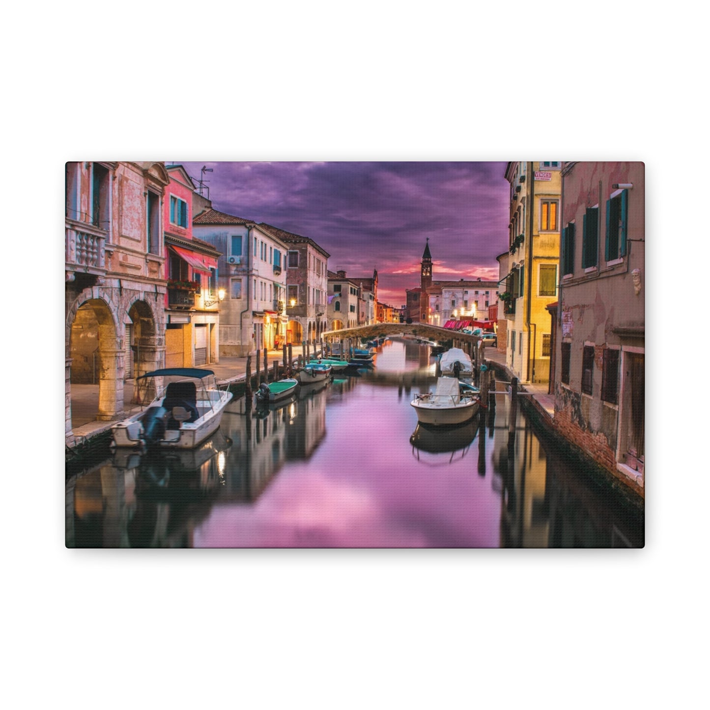 Venice Canal - Canvas Stretched, 0.75"