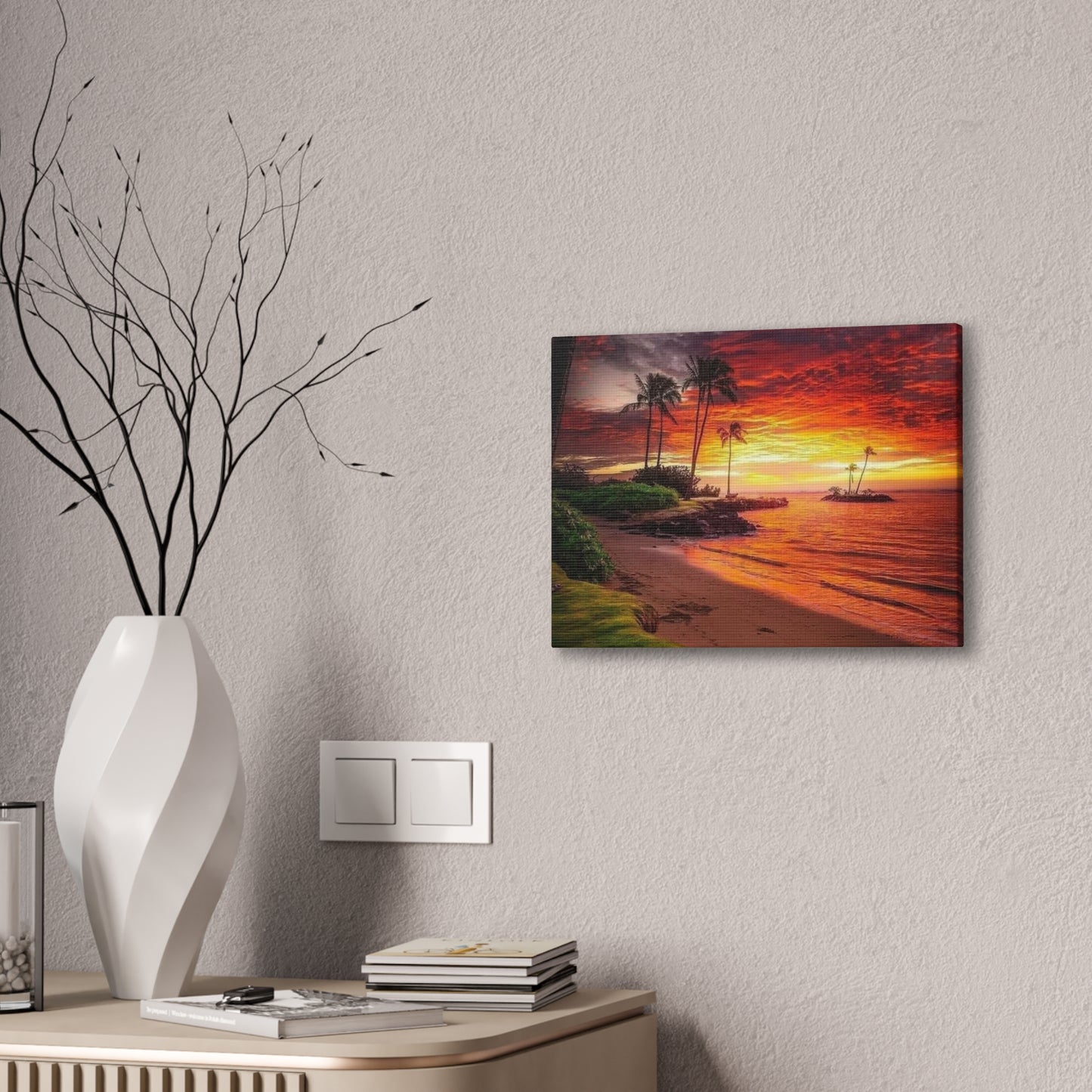 Sunset Island - Canvas Stretched, 0.75"