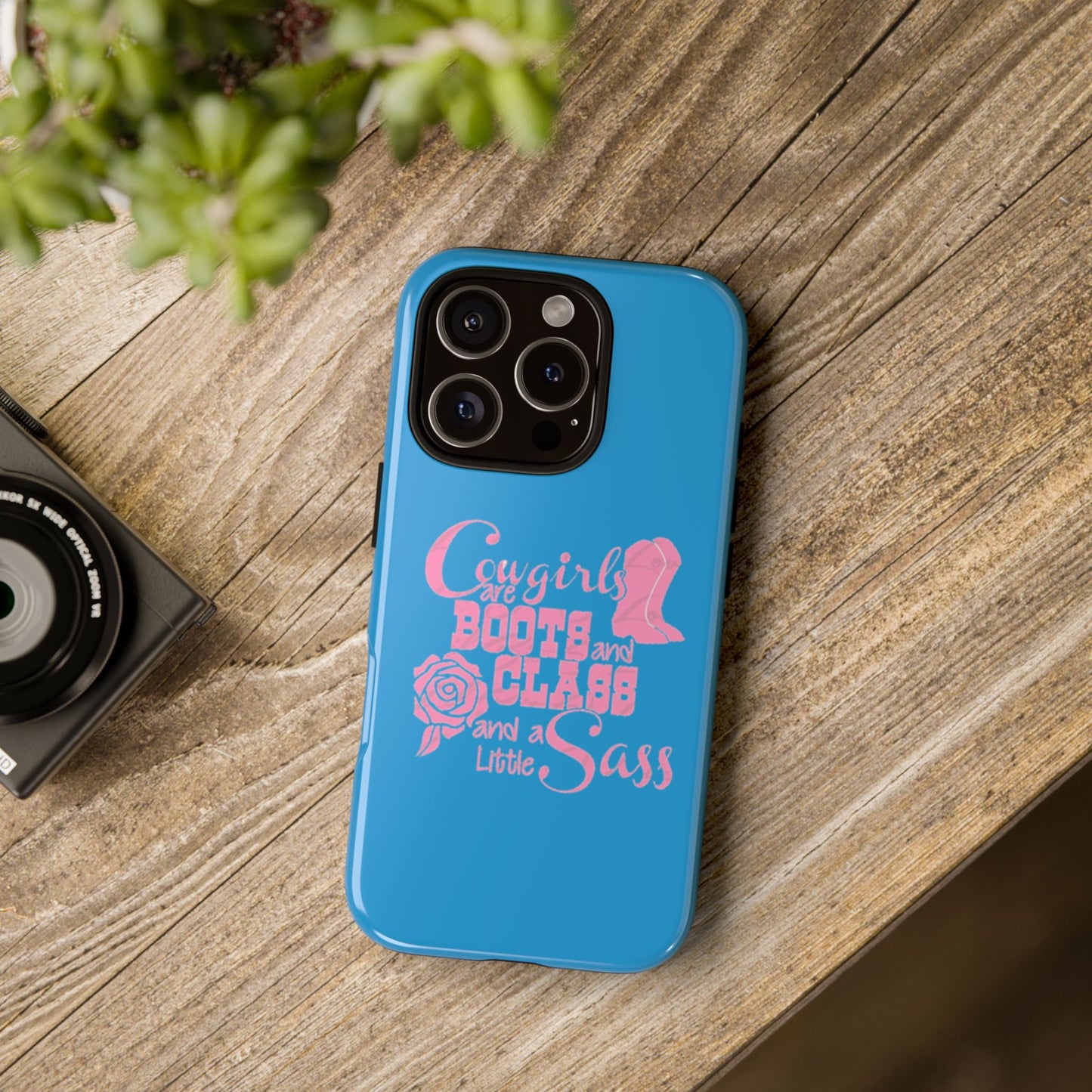 CowGirls are Boots -Tough Whimsical Phone Cases