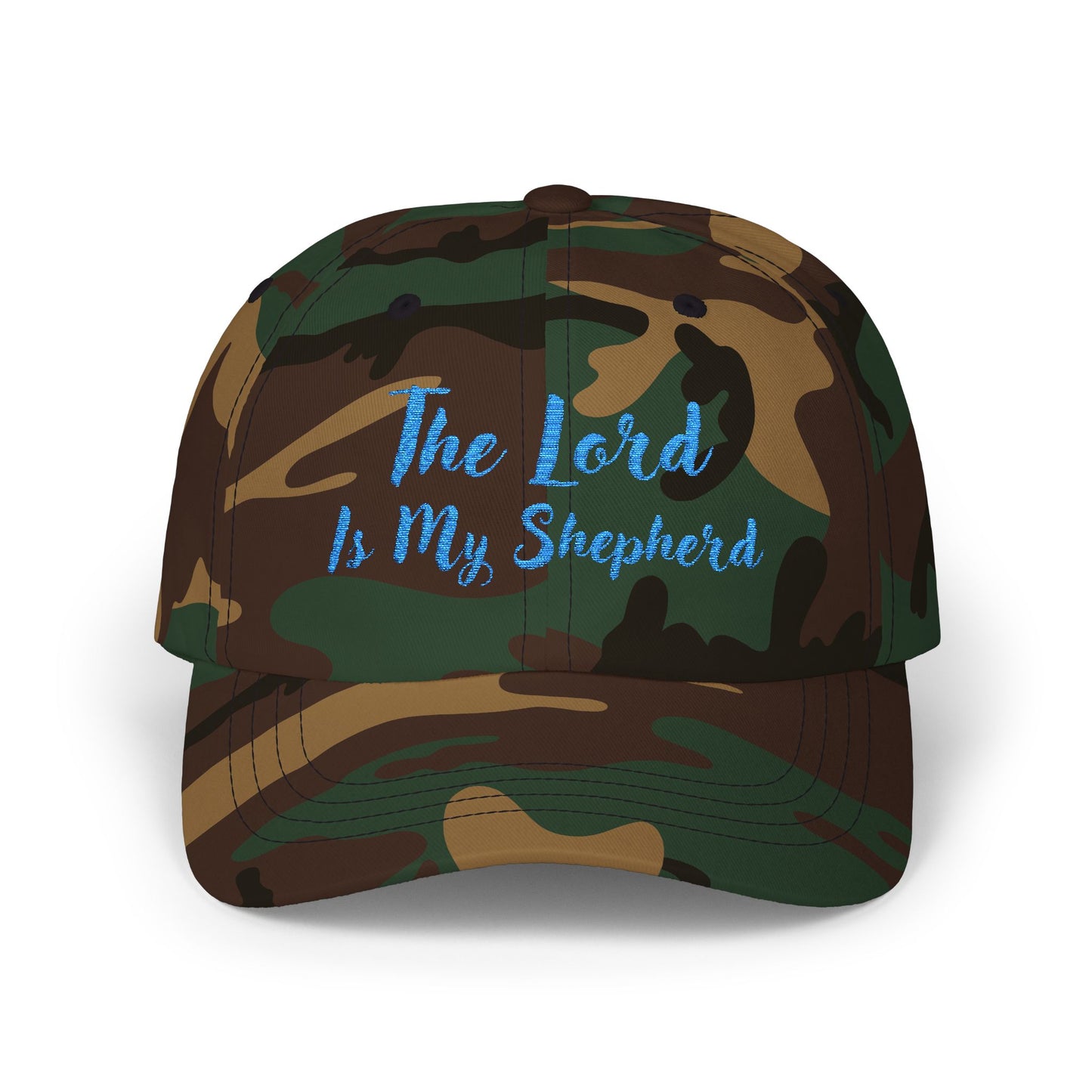 The Lord is My Shepherd in Light Blue - Embroidered - Classic Dad Baseball Cap - Easter - Mother's Day - Father's Day