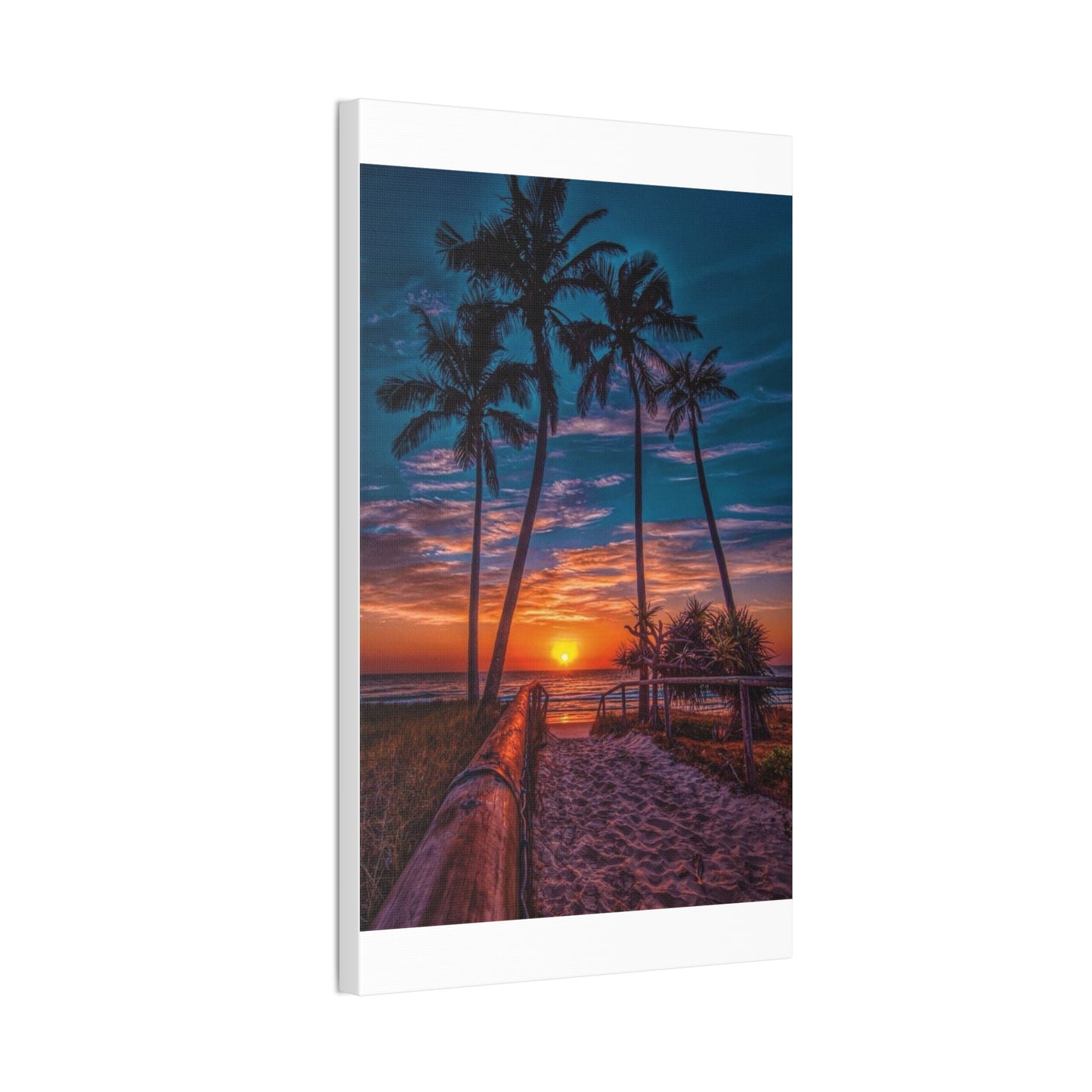 Sunset Palms - Canvas Stretched, 0.75"