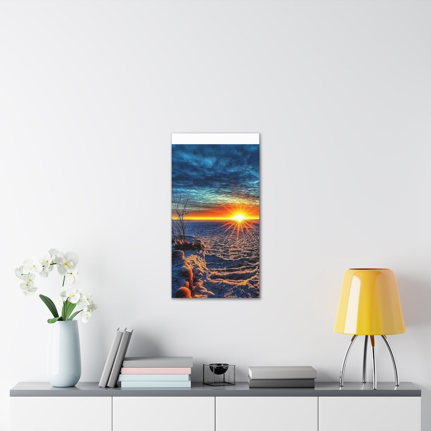 Sunrise on the Ocean - Canvas Stretched, 0.75"