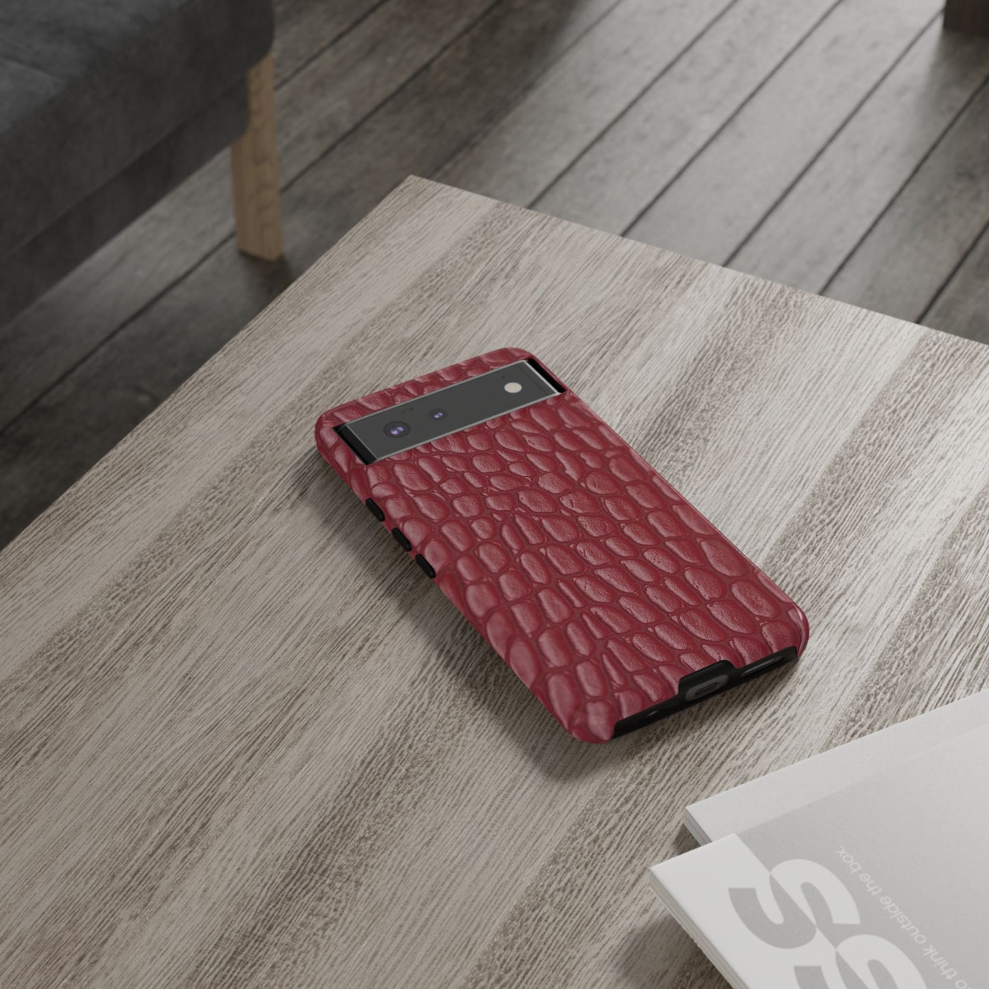 Red Leather - Tough Cases - Whimsical Phone Cases