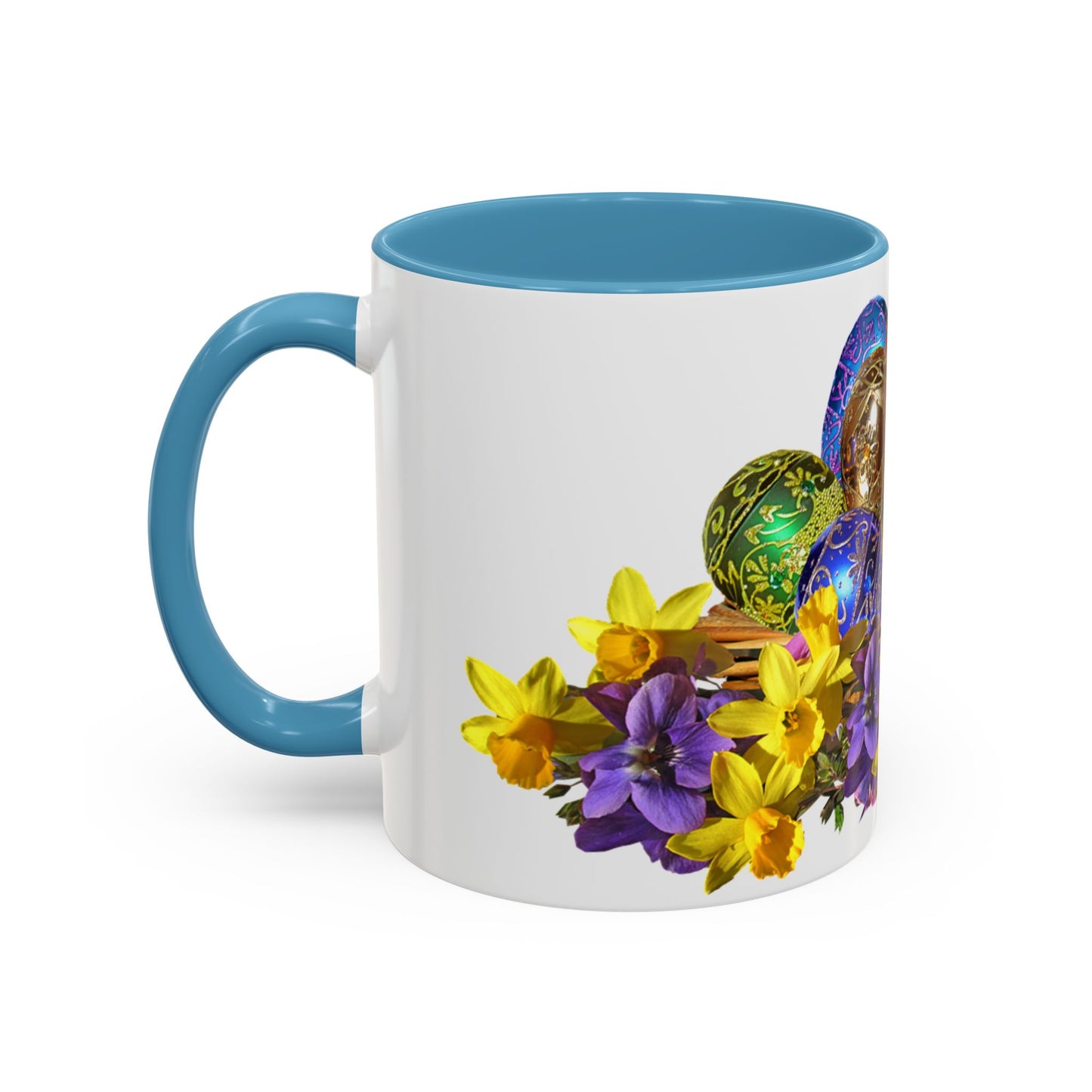 Easter Eggs - Accent Coffee Mug (11, 15oz) - Easter