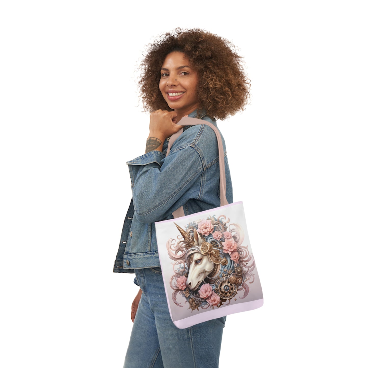 Unicorn - Canvas Tote Bag, 5-Color Straps