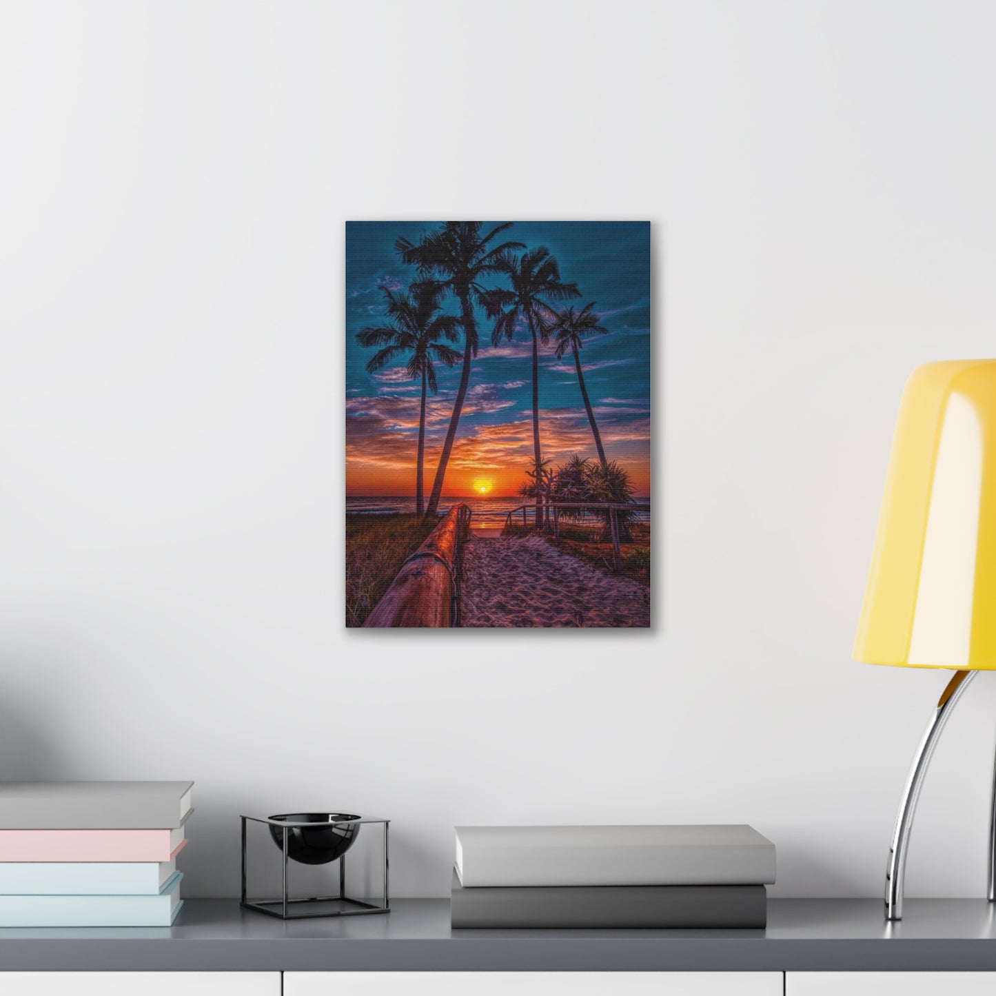 Sunset Palms - Canvas Stretched, 0.75"