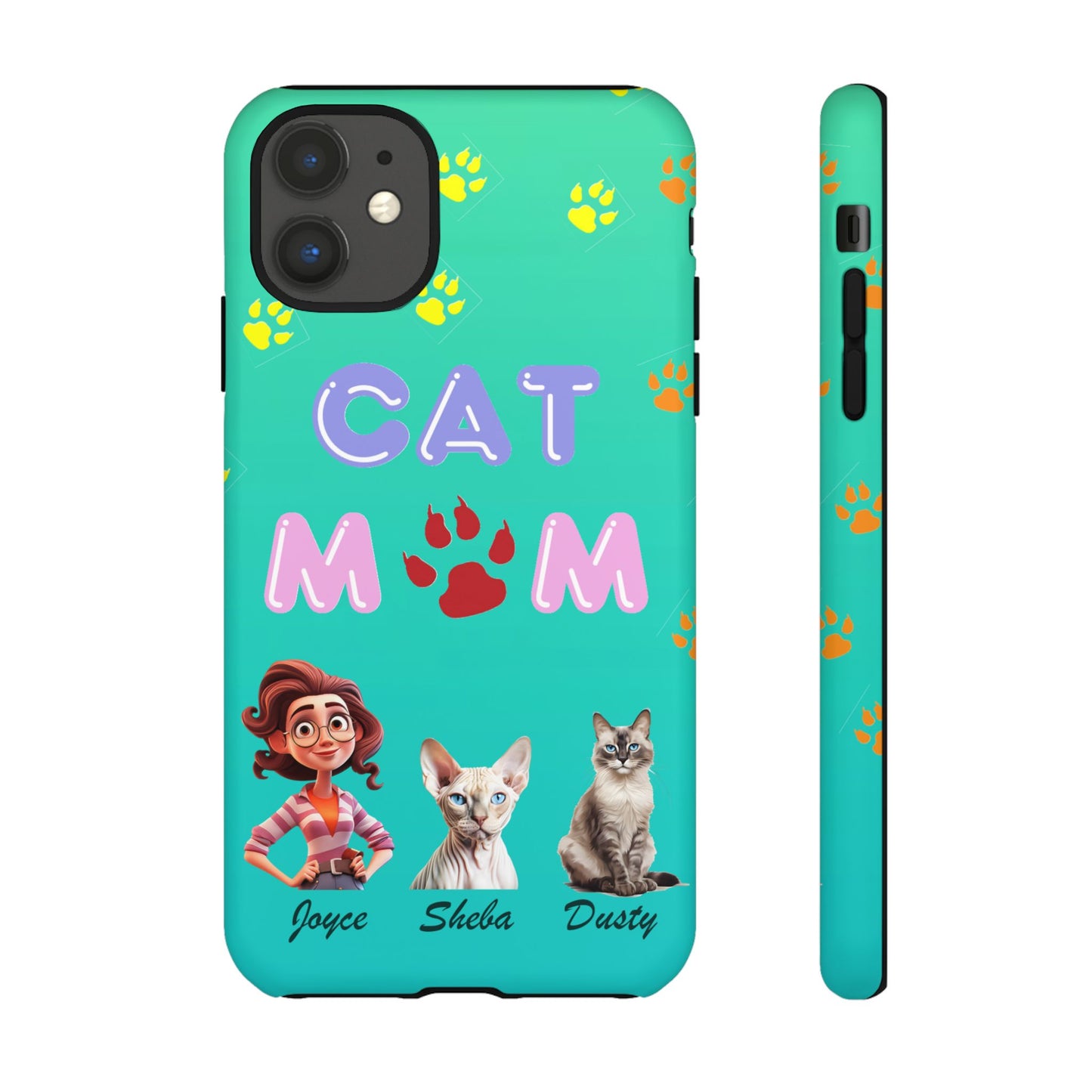 Cat Mom - Tough Cases - Mother's Day - Whimsical