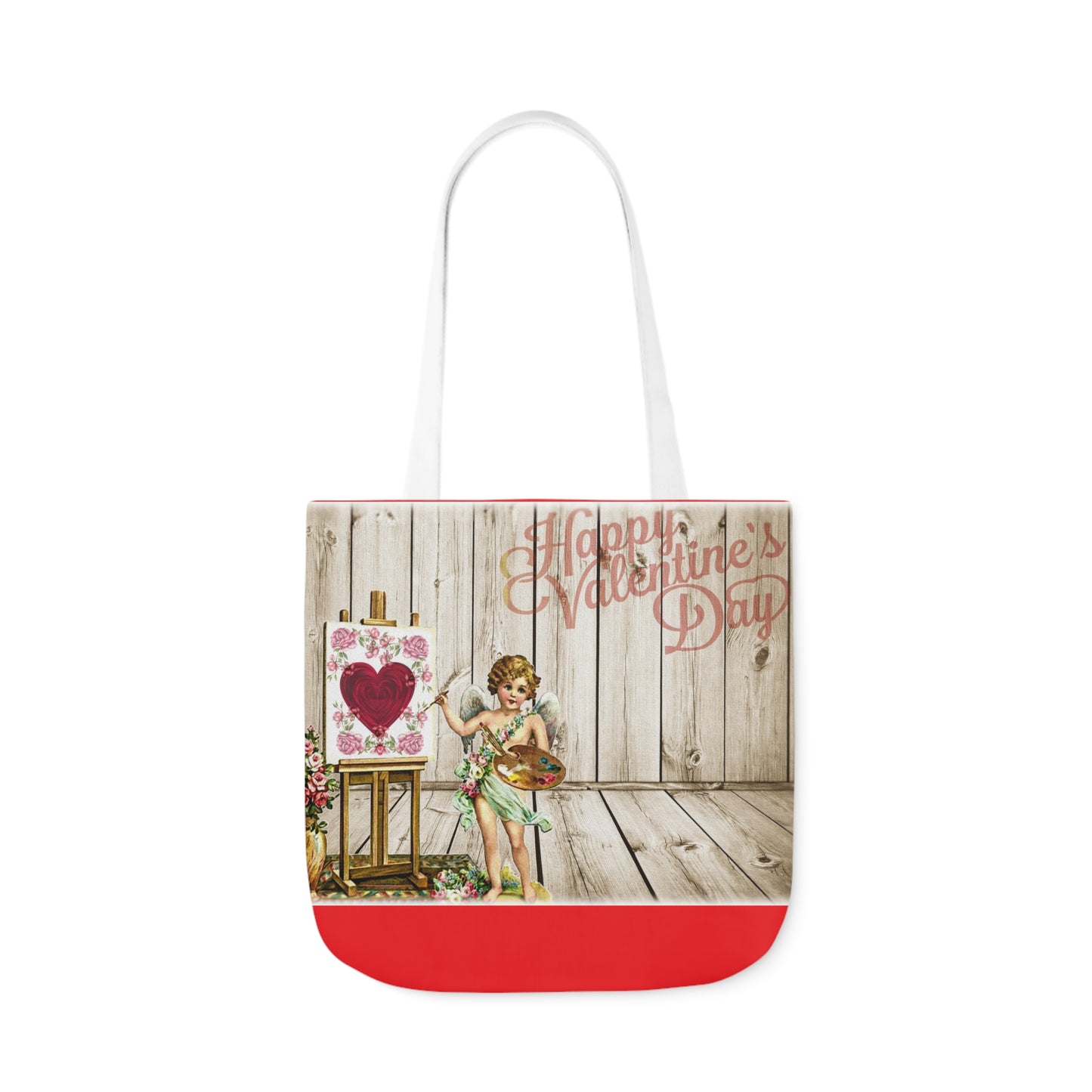 Valentines - Canvas Tote Bag, 5-Color Straps