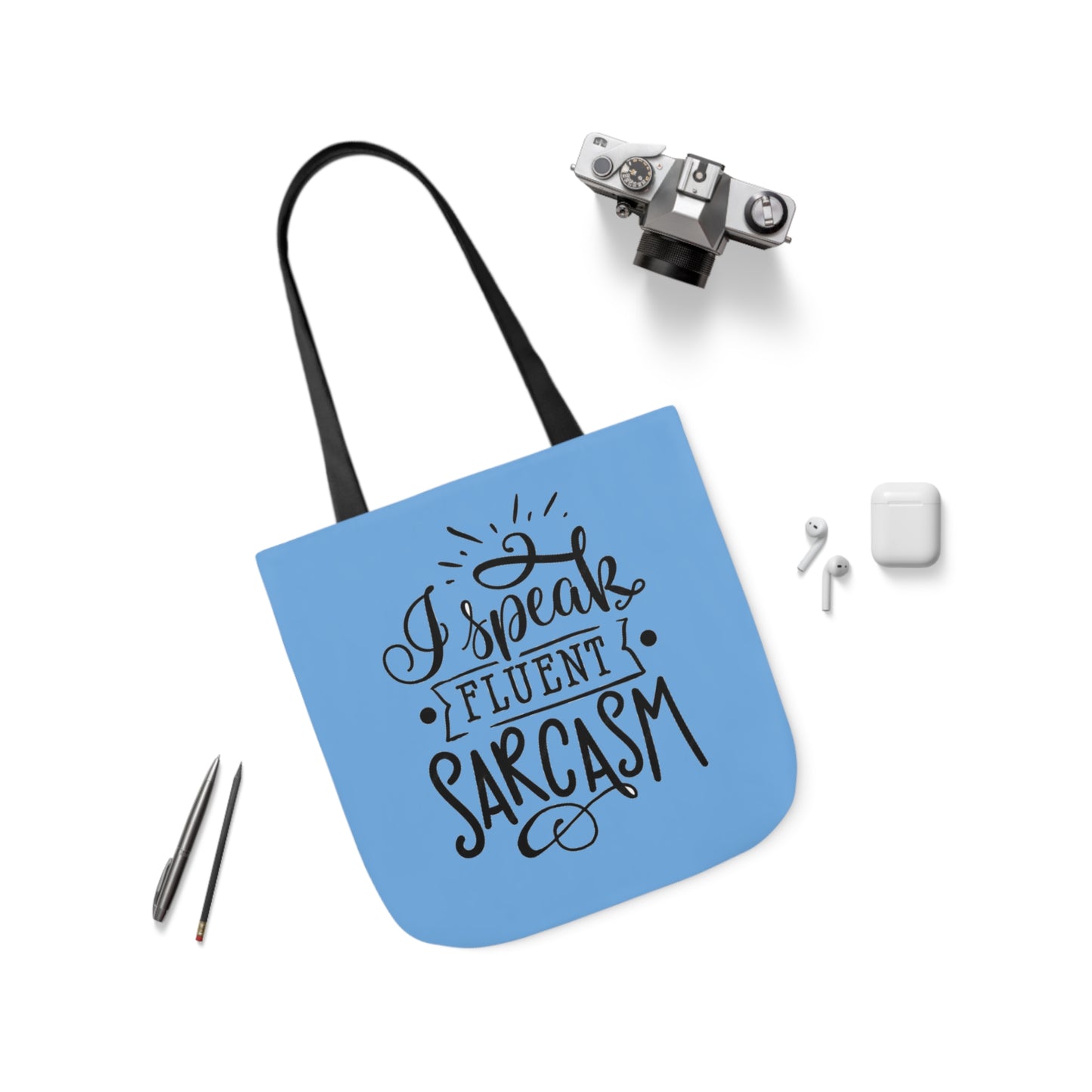 I Speak - Canvas Tote Bag, 5-Color Straps