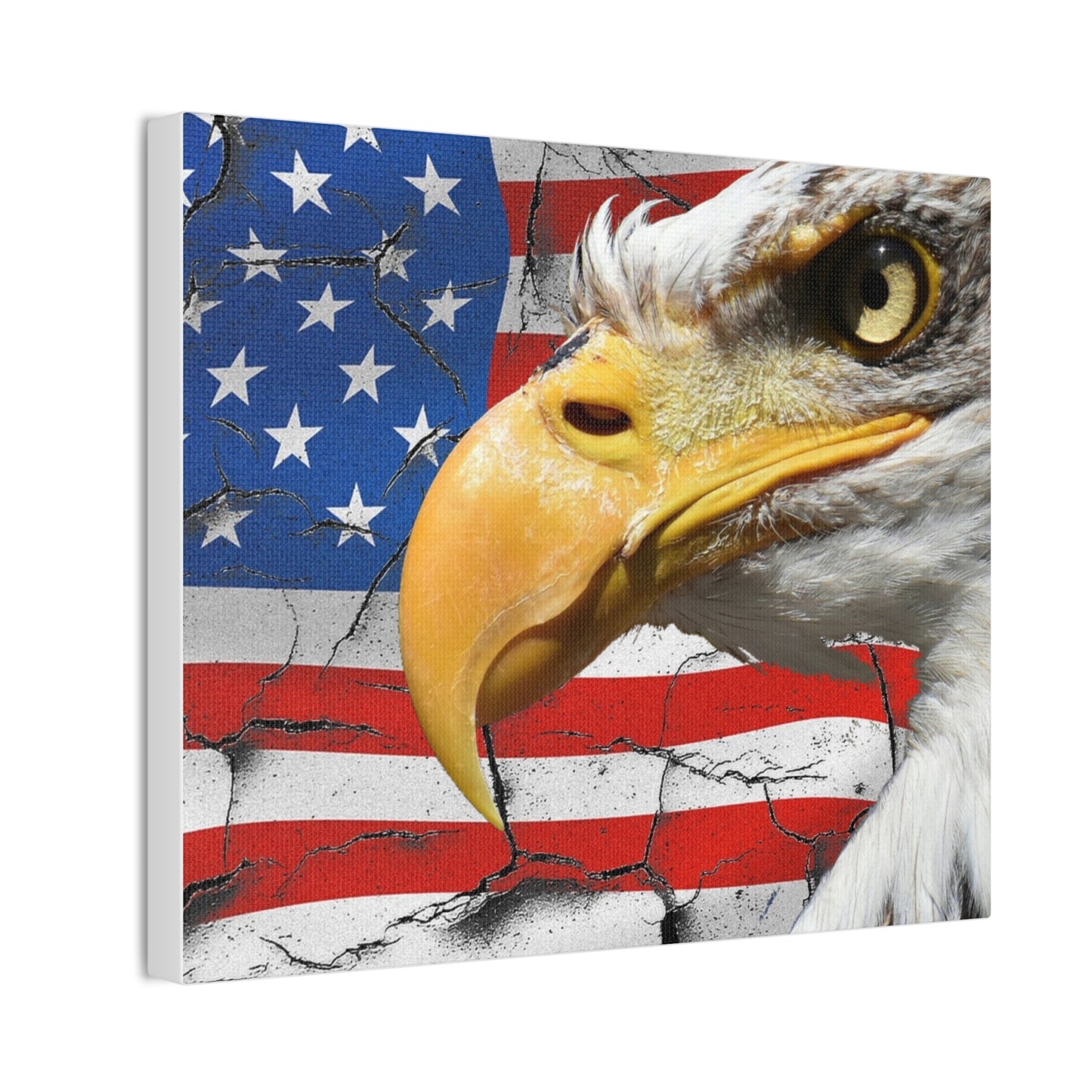 American Eagle - Canvas Stretched, 0.75" -  Military