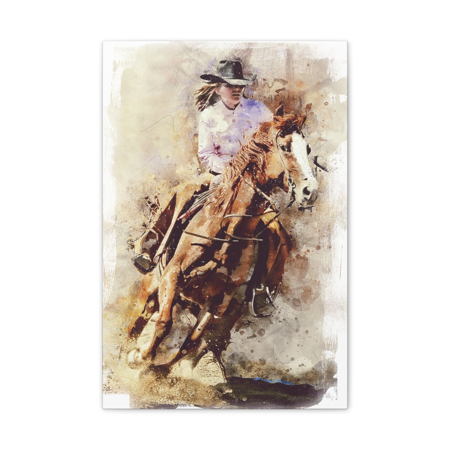 Barrel Racer - Canvas Stretched, 0.75" - Mother's Day