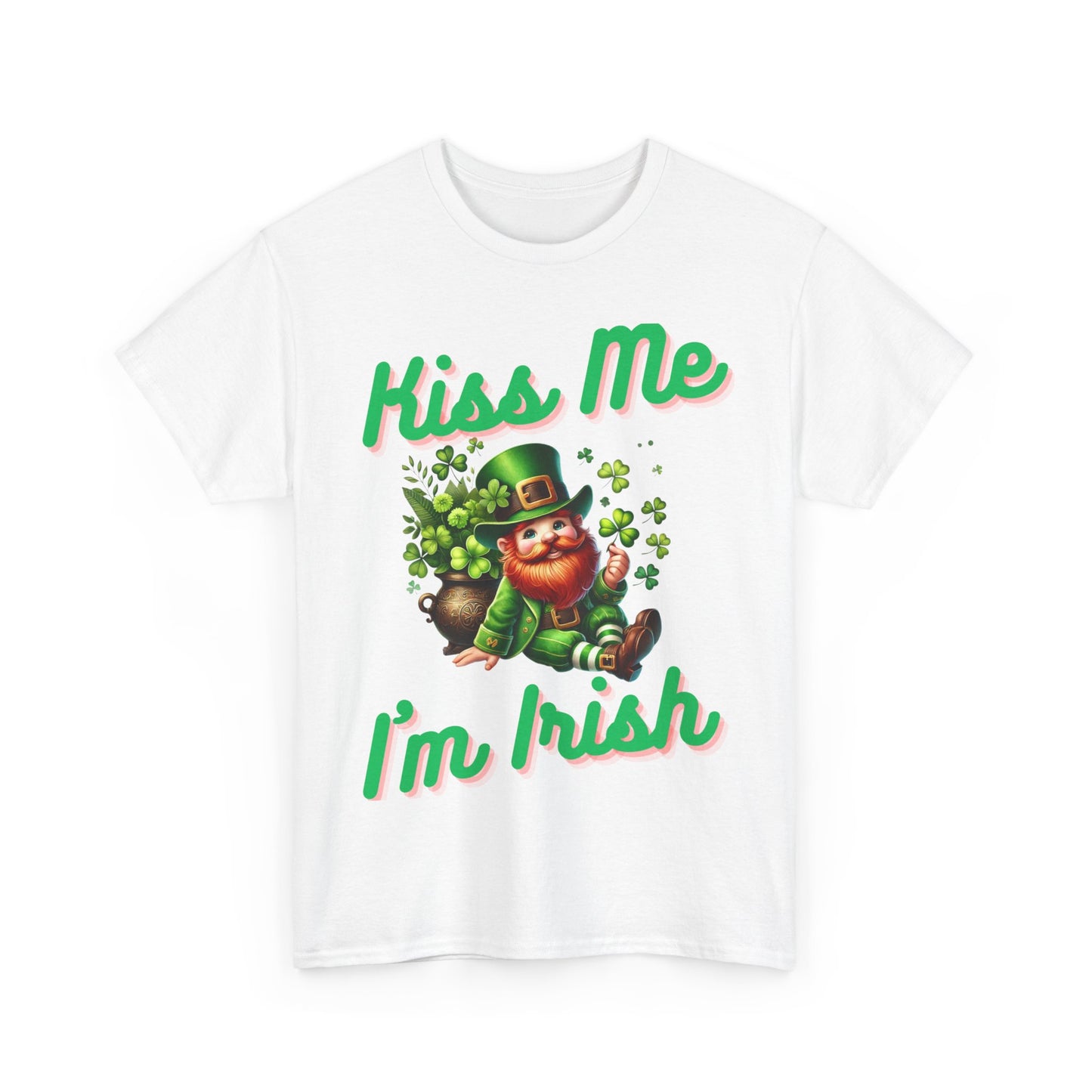 Kiss Me I'm Irish - Unisex Heavy Cotton Tee - St. Patrick's Day - T-Shirts