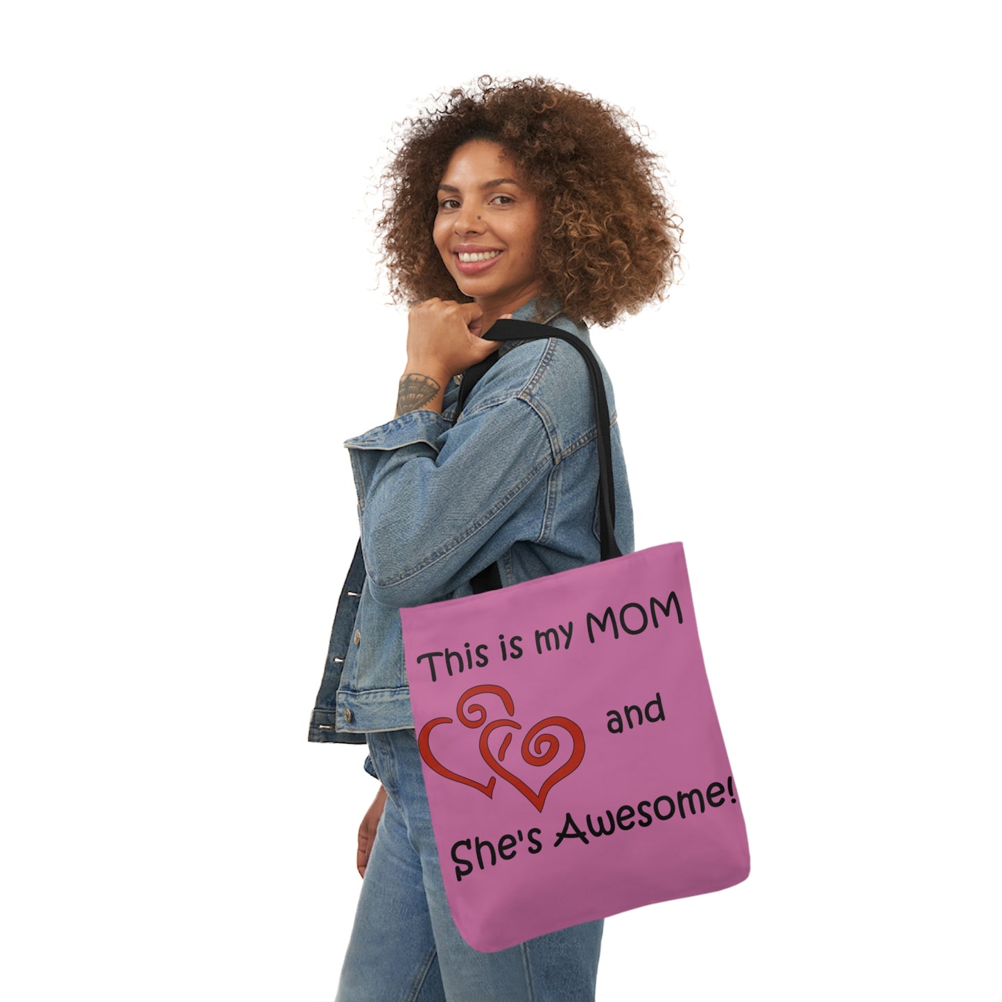 This is My Mom - Canvas Tote Bag, 5-Color Straps  Mother's Day